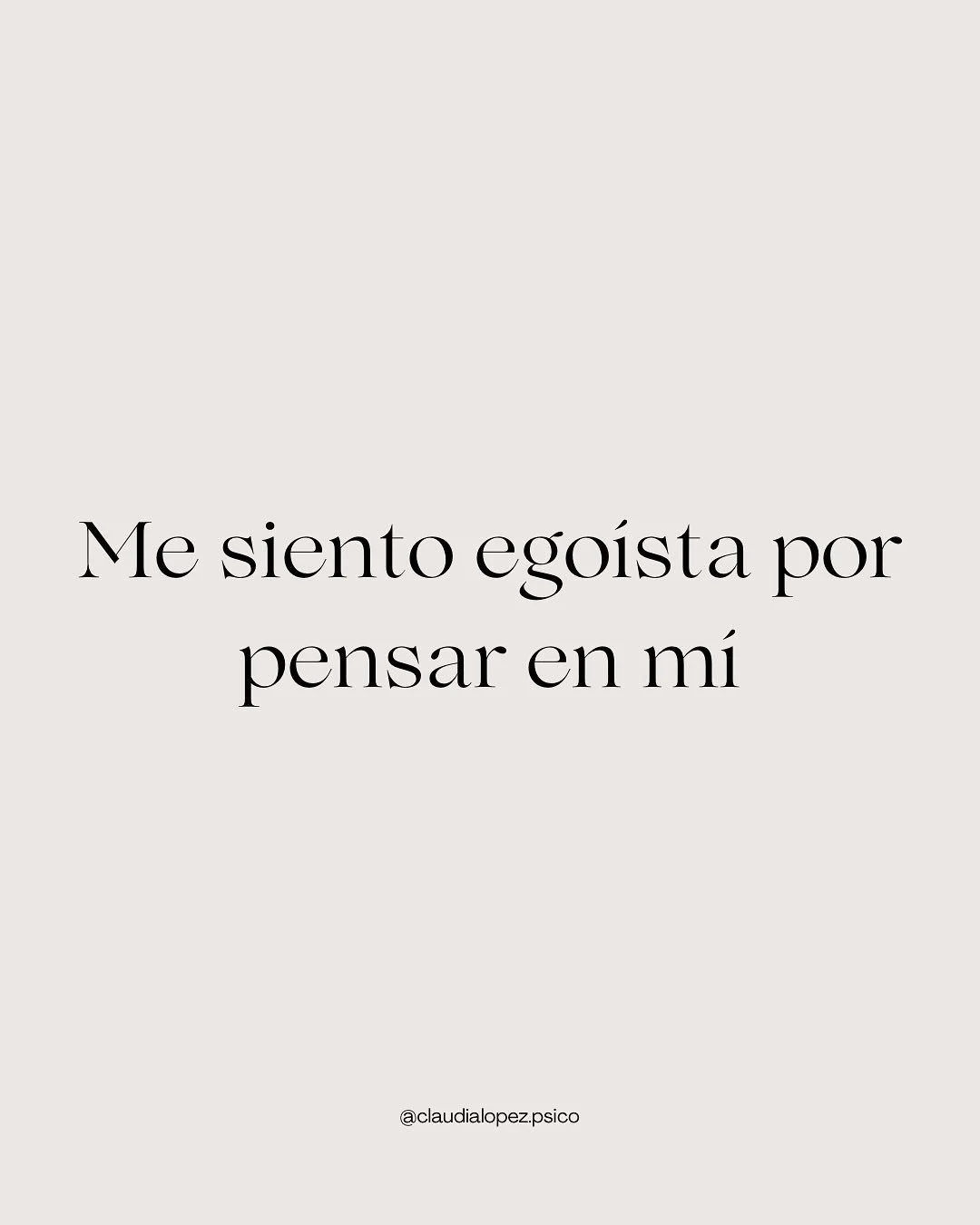 Elegirte no es ego&iacute;smo, es necesidad.
Es tu derecho a pensar en ti.

Y si no lo tuviste, es normal que te cueste pensar en ti.
Tal vez aprendiste que elegirte no era una opci&oacute;n.

&iquest;Alguna vez te sentiste culpable por elegirte? Te 