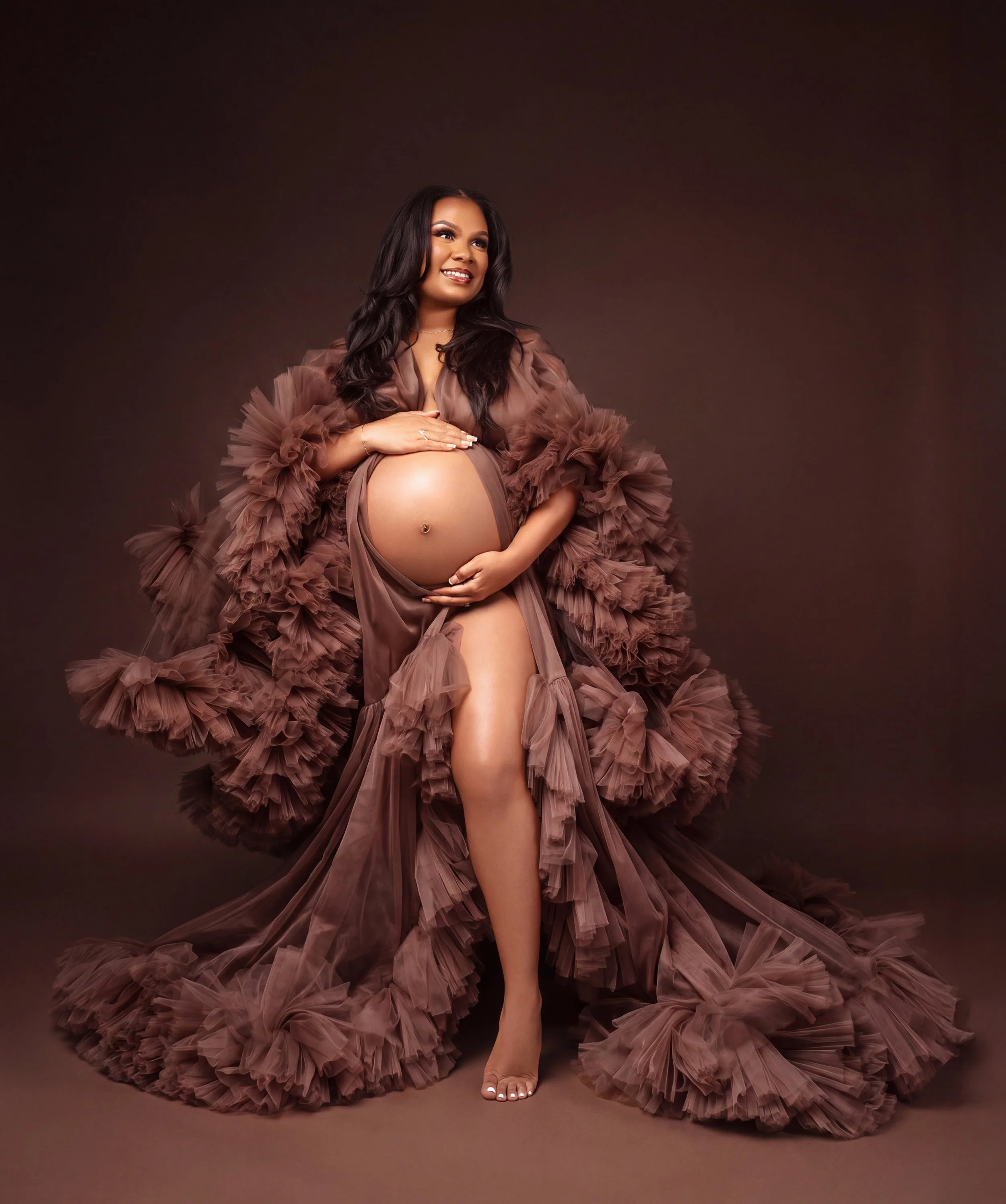 Maternity studio portrait at 11th Hour Studios in Columbia, Maryland – image 7