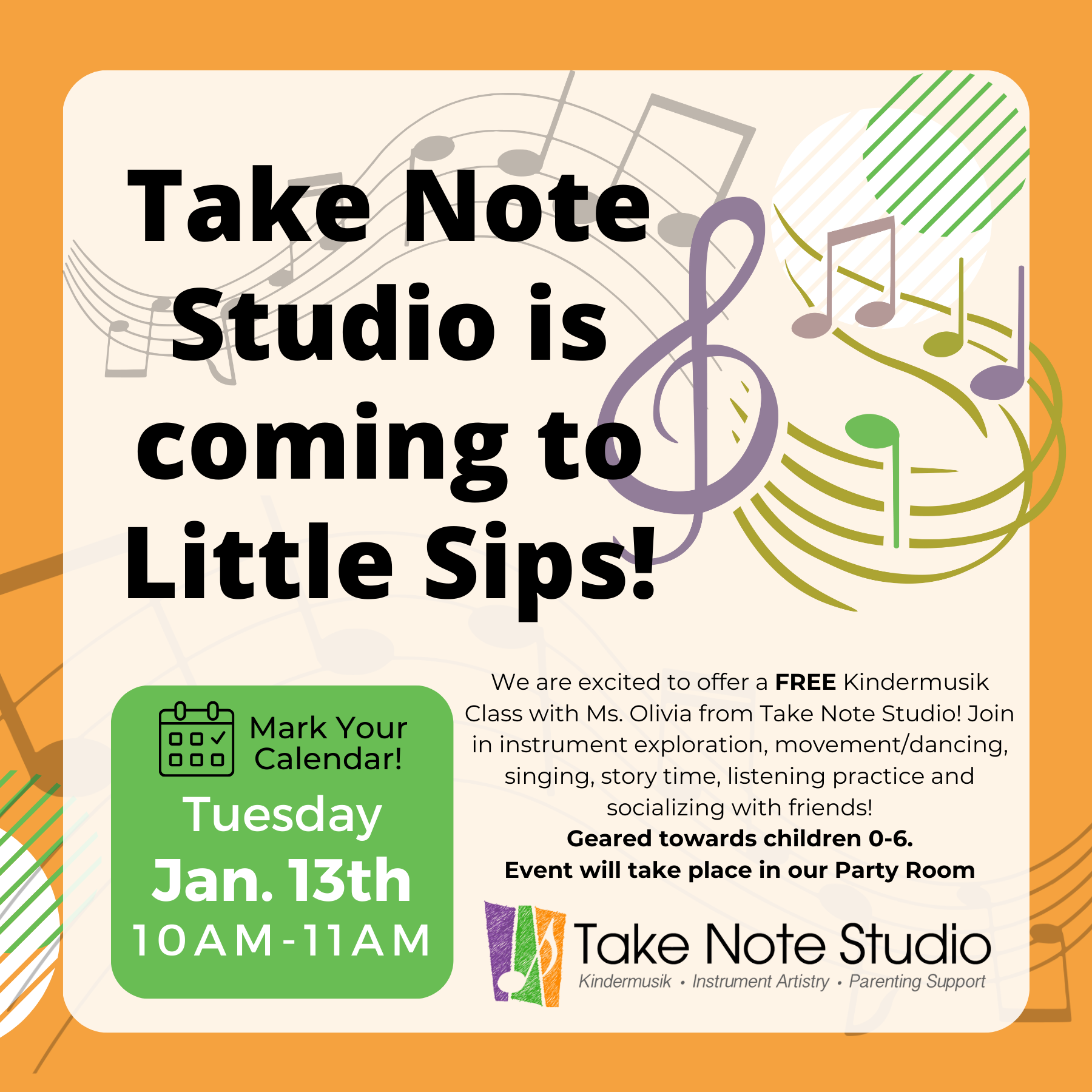 Kindermusik with Take Note Studio