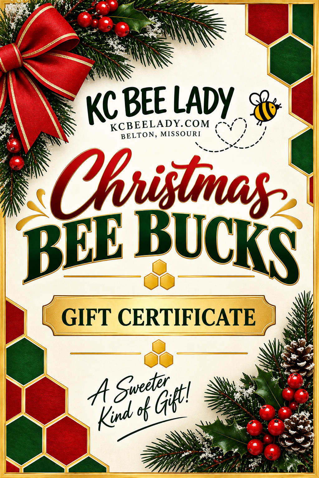 Christmas Bee Bucks