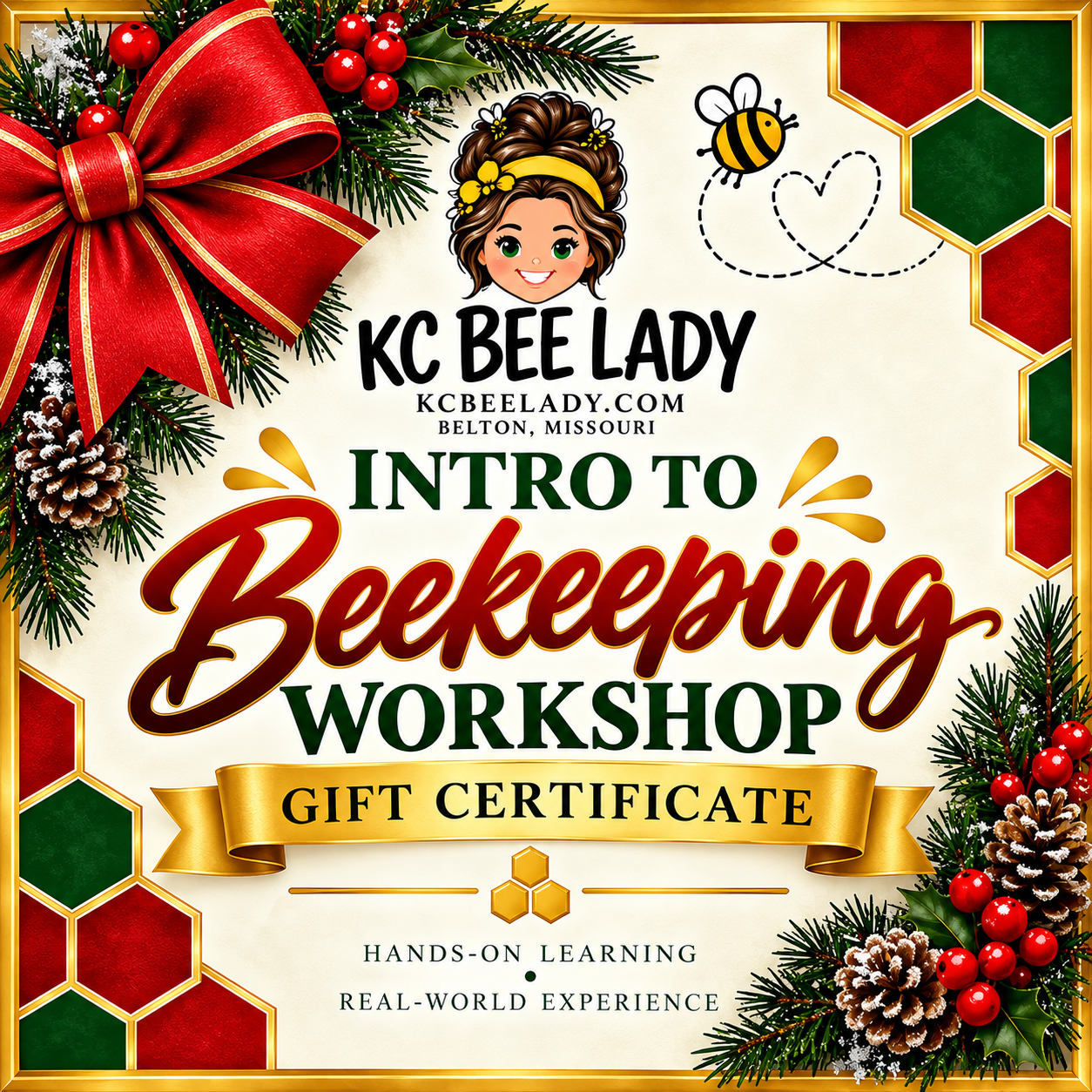 Introduction to Beekeeping Workshop – Christmas Gift Certificate