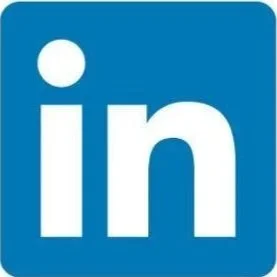 Blue LinkedIn Square