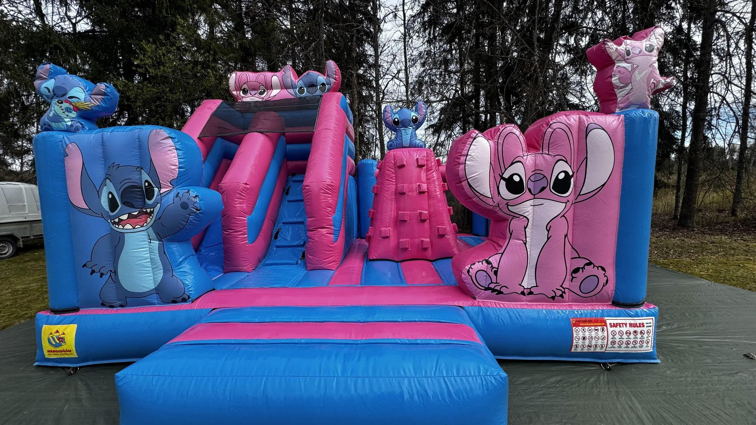 Stitch keskmine batuut. Sobib igas vanuses lastele, sünnipäevaks, batuudi rent, üle Eesti