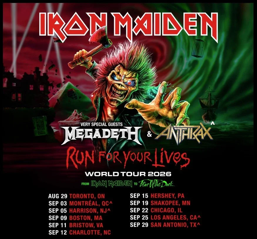 Iron Maiden - Megadeth &amp; Anthrax