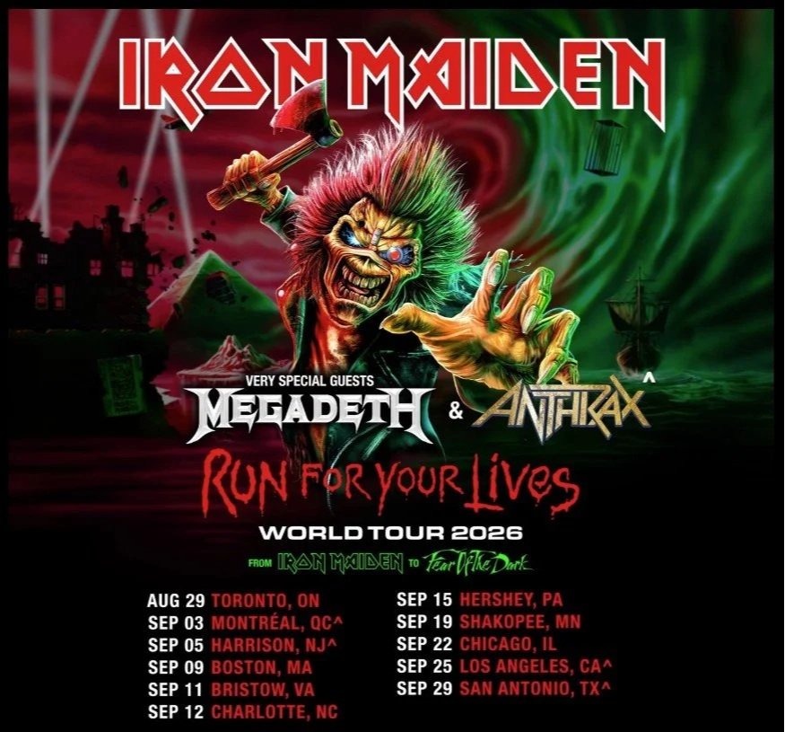 Iron Maiden - Megadeth &amp; Anthrax