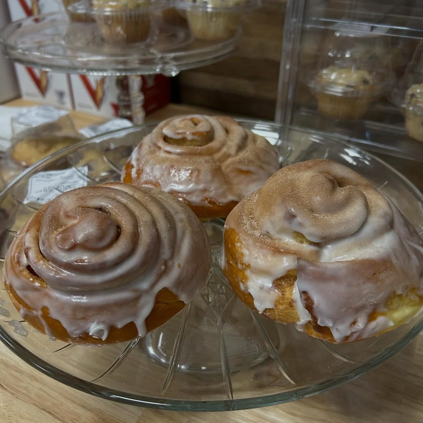 Let&rsquo;s roll!  Cinnamon rolls; Biscotti, Blueberry &amp; Chocolate Chip muffins; Cookies, and more delivered fresh from our friends at @jonesycakes @brown.bear.bread.co &amp; @cibronesbakery. Stop in for some roasted beans by @defercoffeeandtea a