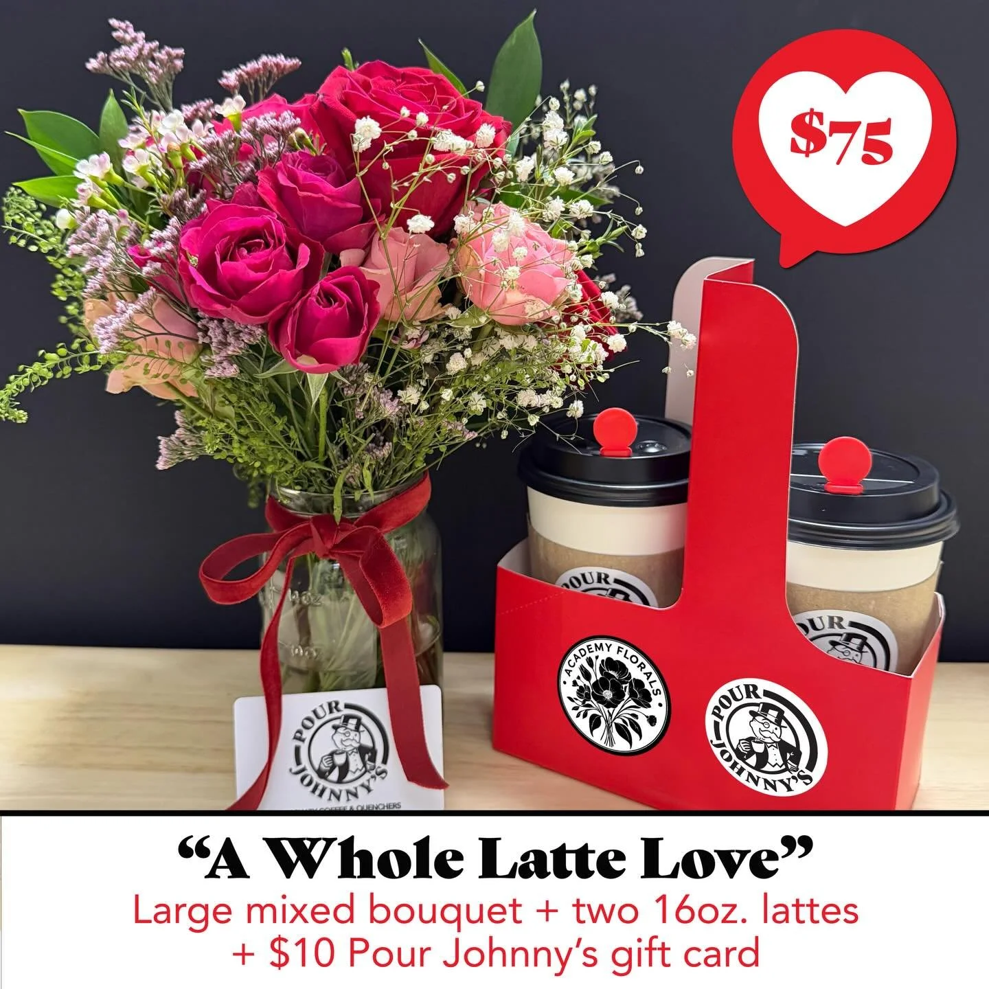 BEANS &amp; BLOOMS ☕❤️

𝘙𝘰𝘴𝘦𝘴 𝘢𝘳𝘦 𝘳𝘦𝘥,
𝘊𝘰𝘧𝘧𝘦𝘦&rsquo;𝘴 𝘰𝘶𝘳 𝘴𝘤𝘦𝘯𝘦,
𝘈𝘯𝘥 𝘧𝘭𝘰𝘸𝘦𝘳𝘴 𝘱𝘢𝘪𝘳 𝘸𝘦𝘭𝘭,
𝘞𝘪𝘵𝘩 𝘣𝘦𝘢𝘯𝘴 𝘢𝘯𝘥 𝘤𝘢𝘧𝘧𝘦𝘪𝘯𝘦.

This Valentine&rsquo;s Day, we&rsquo;ve brewed up something sweet for yo