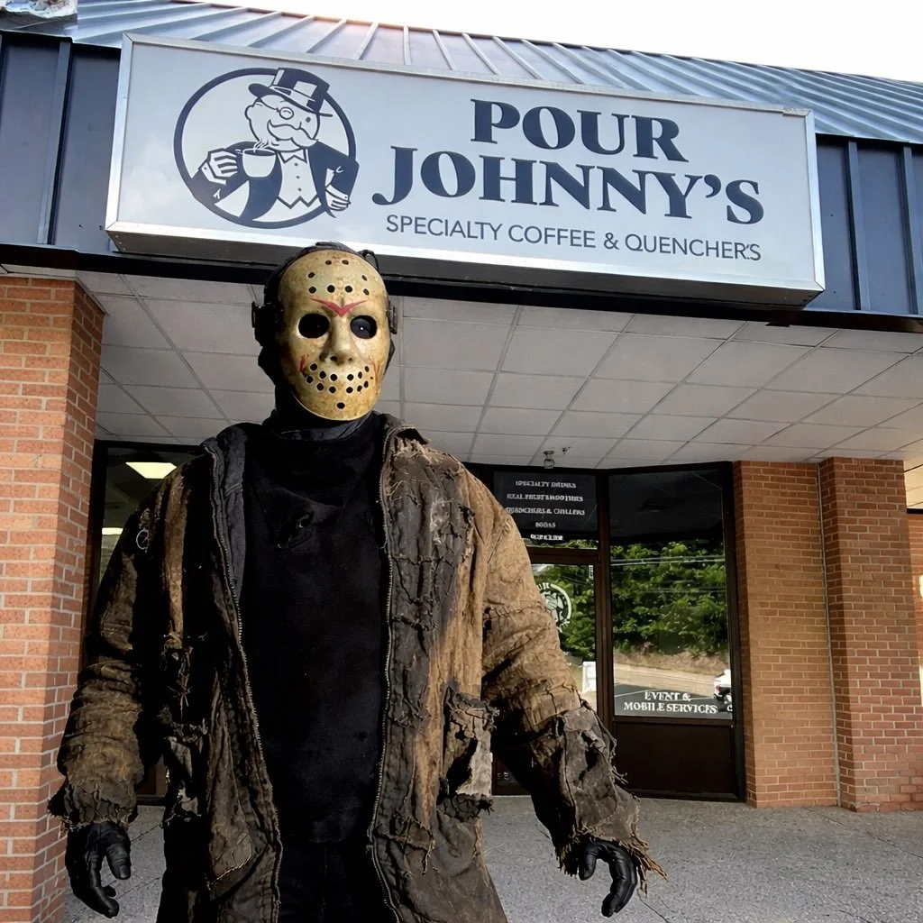 Feeling paraskevidekatriaphobiac on this chilly Friday the 13th?  @pourjohnnys is here to help.  Come on down and conquer your consternation with some freshly roasted coffee, relieve your apprehension with an Americano, and maybe even relax your inqu