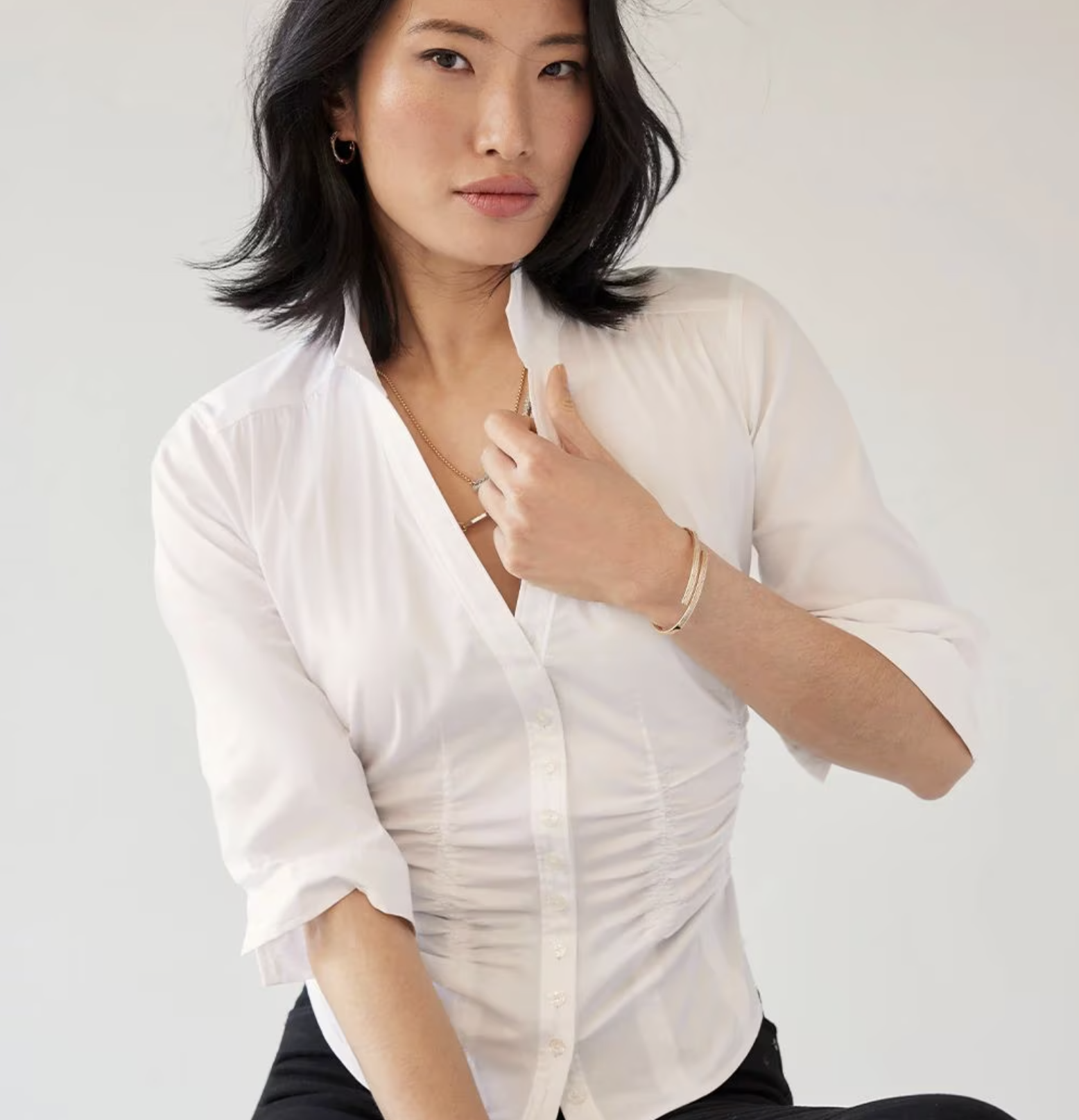 RUCHED SHIRT