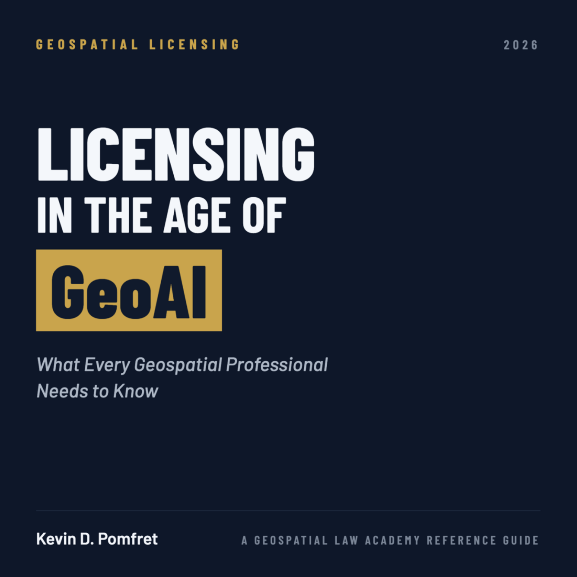 Licensing in the Age of GeoAI: What Every Geospatial Professional Needs to Know (EPUB)