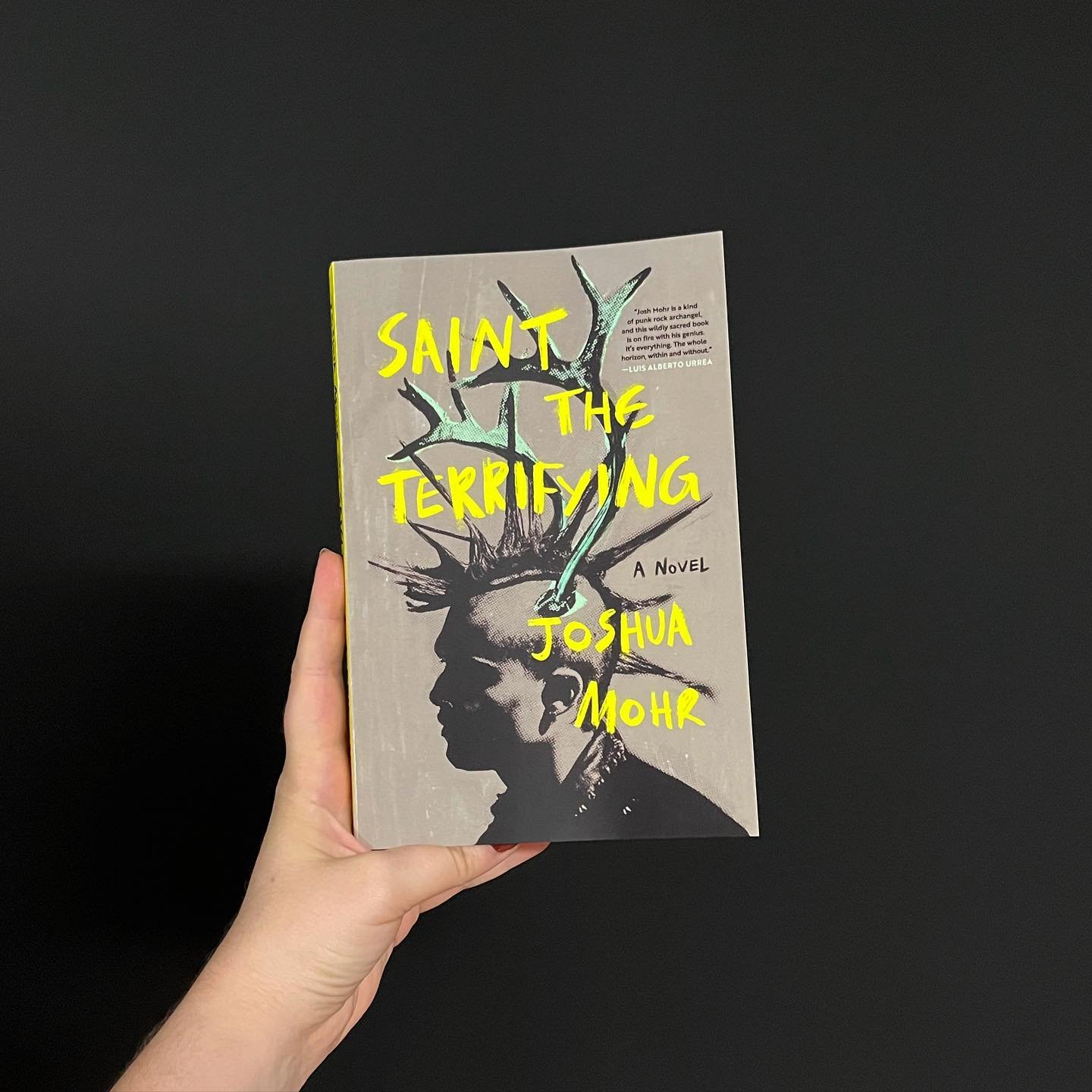 Happy pub day to @joshua_mohr's SAINT THE TERRIFYING, book 1 of the VIKING PUNK SAGA ⚡️ In this celebrated author's &quot;grandest undertaking&quot; (SF Datebook) &quot;two worlds collide head on, exploding across the page in glittering sentences tha