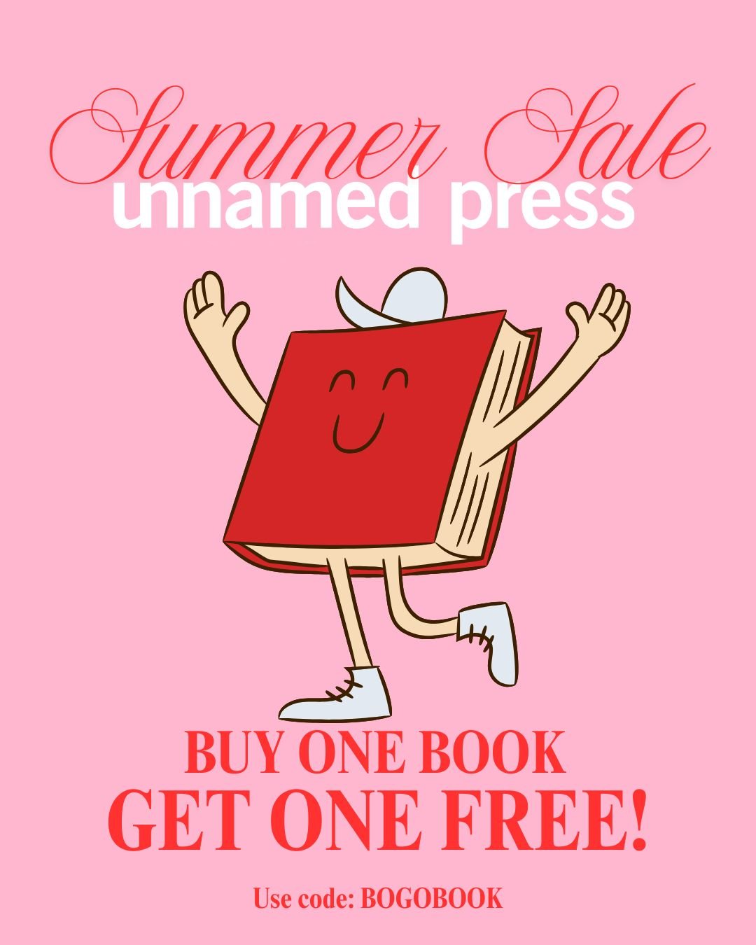 🎪 SUMMER SALE 📕 SUMMER SALE 🎠

🏖 BUY 1 BOOK GET 1 FREE! 🐬

🌟 Get a book for your friend! Get another book for you! Perhaps some discounted merch? 

💫 Dazzle your loved ones and gorgeous strangers alike with your excellent taste! 

🦋 With your