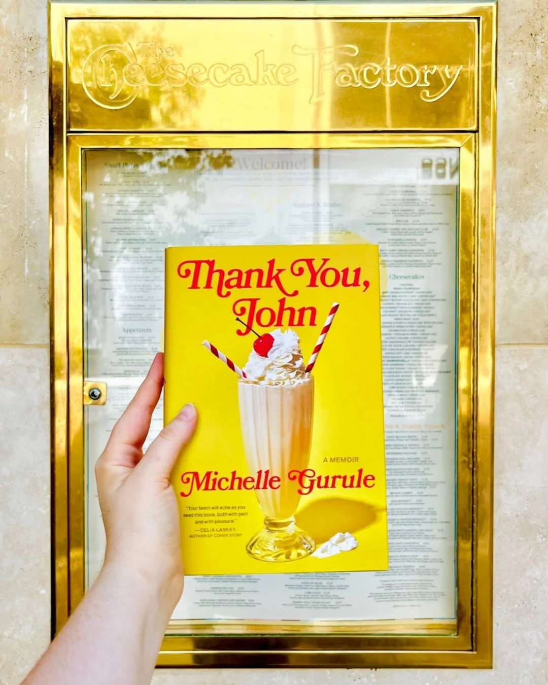 Happy publication day to @michelle__gurule's THANK YOU, JOHN!

🍦One of @autostraddle's Most Anticipated Queer Books for September, (thank you @gabesdunn!) this is a&nbsp;memoir about what it takes to get to first base at the Cheesecake Factory, and 