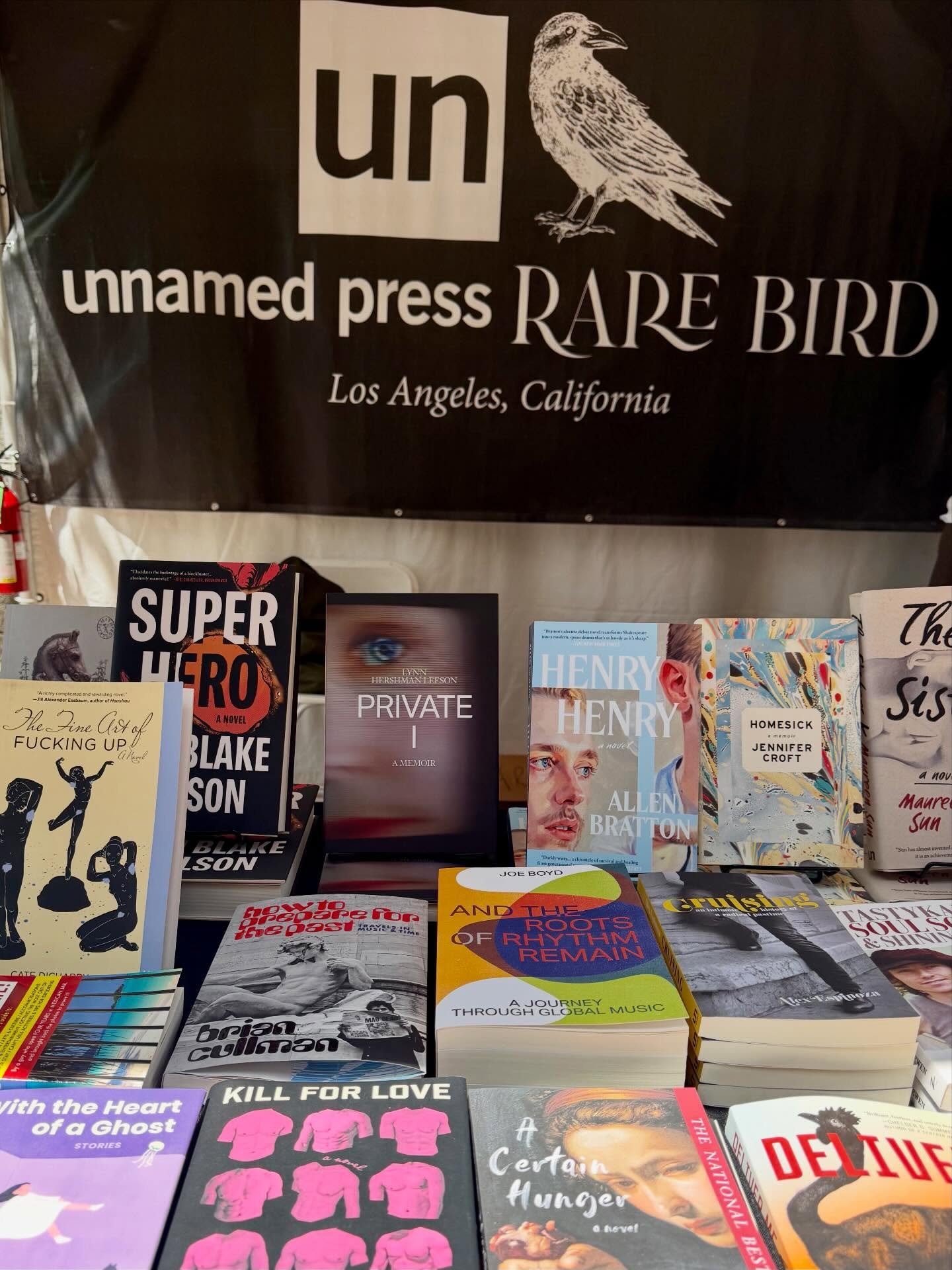 It&rsquo;s Day 2 at the @latimesfob ! Come say hello to us and our friends @rarebirdlit, booth 021