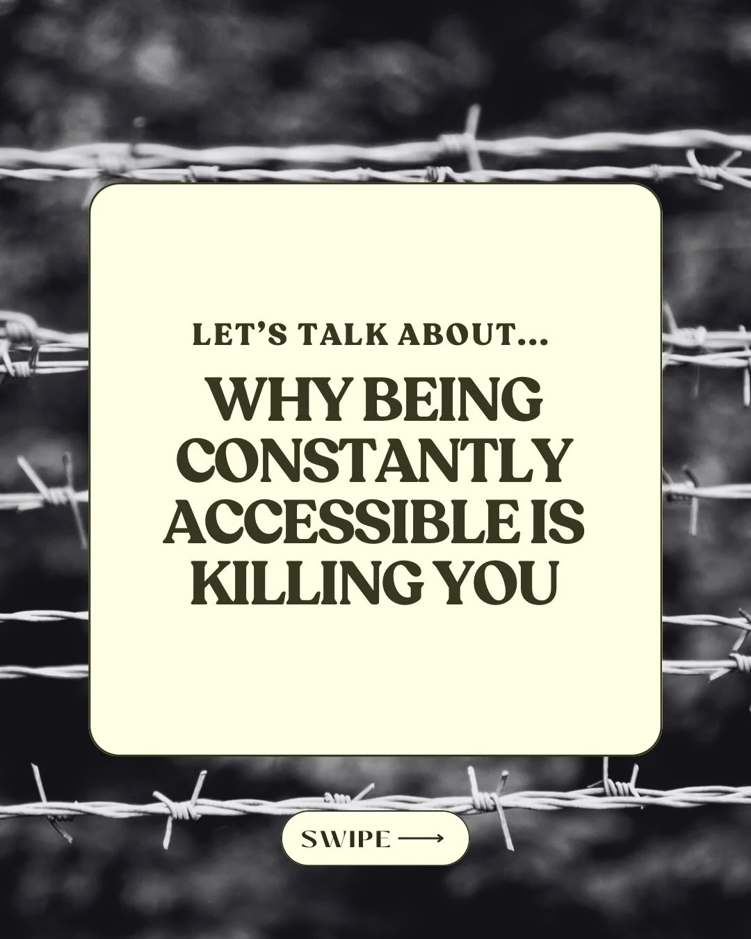r u the friend that always texts back asap? opens every snap within seconds? the coworker who&rsquo;s ALWAYS available on Slack? how noble, but knock it tf off 🛑 yes, being reliable and there for people is wonderful, but not at the cost of ur sanity