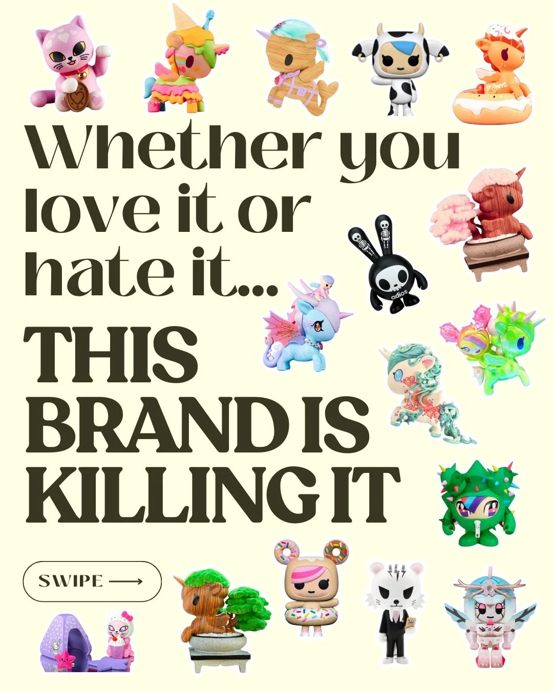 @tokidokibrand has been unrivaled in the kawaii space when it comes to super cute products, super cute collabs, and impeccable creativity 🦄 and mastermind @simonelegno is the main creative force behind it all 🧜🏼&zwj;♀️ do u have any Tokidoki produ