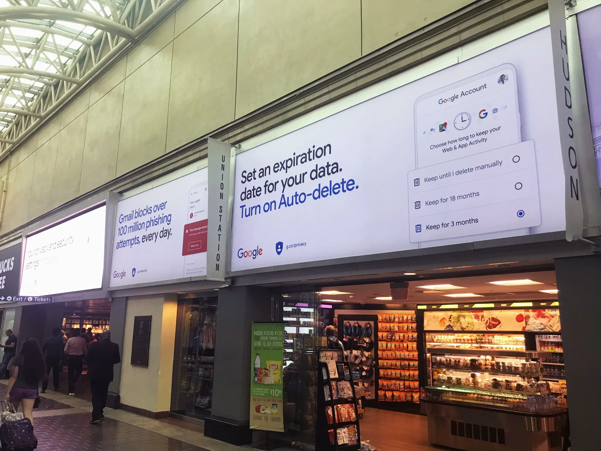 Google Train Station OOH