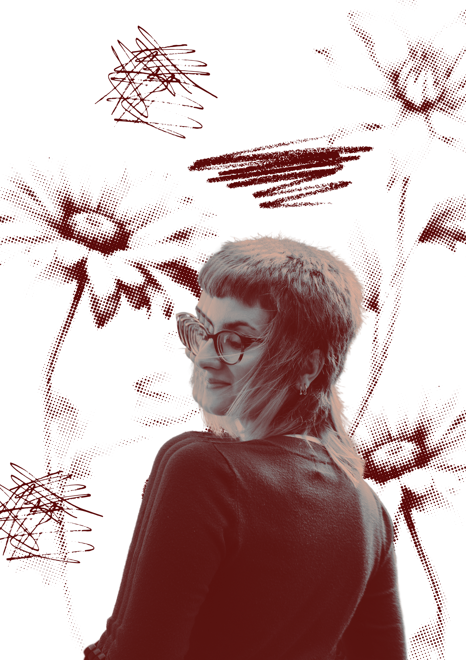 punk skingirl wedding photographer smiling