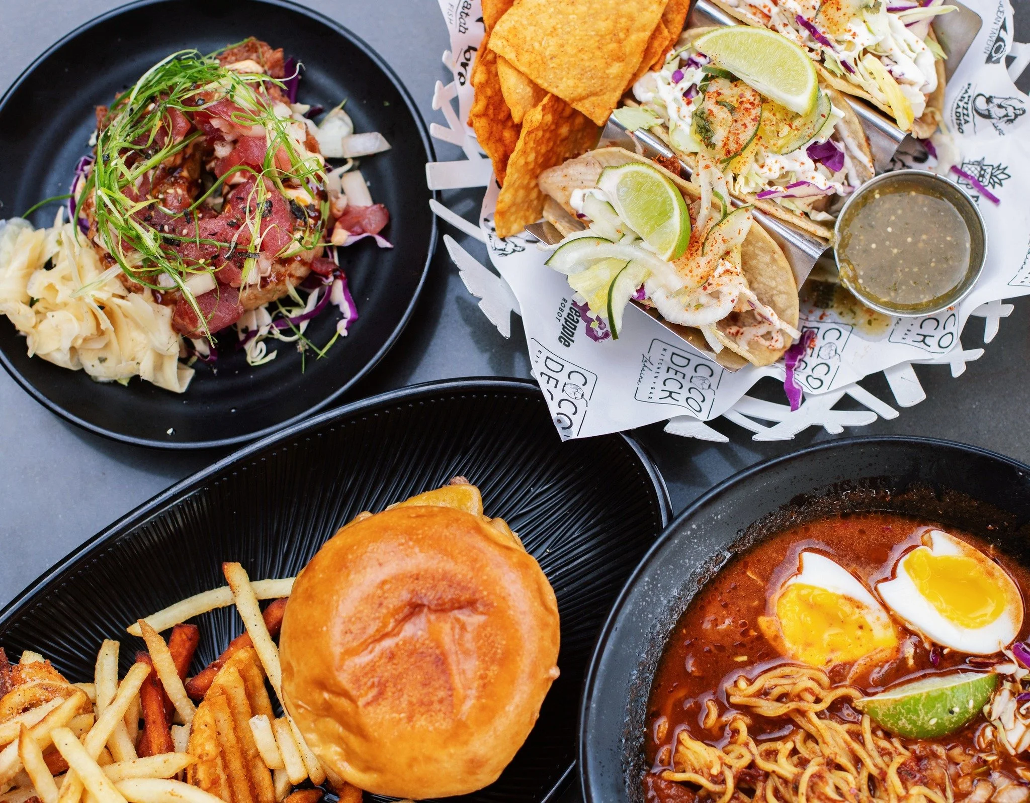 Tacos ✅  Poke ✅  Burgers ✅ Ramen ✅ There's something for every craving! See you at the Deck ✨

#CocoDeckLahaina #Maui #FrontStreet #TheKitchenAssassin #Hawaii #BestNewRestaurant #MauiDining #MauiEats