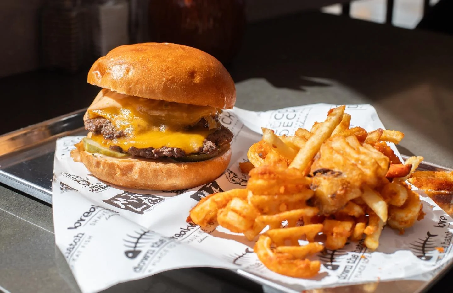 This one doesn&rsquo;t miss. The Assassin Smash Burger &amp; funky fries, served daily at Coco Deck. 💥

#cocodecklahaina #thekitchenassassin #bestnewrestaurant #mauidining