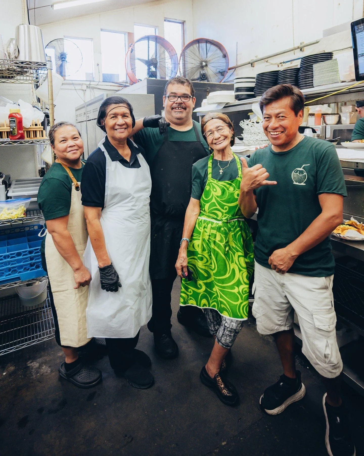 You might not always see these amazing back of house faces, but they're always working hard and lending to your Coco Deck experience. #weloveourteam