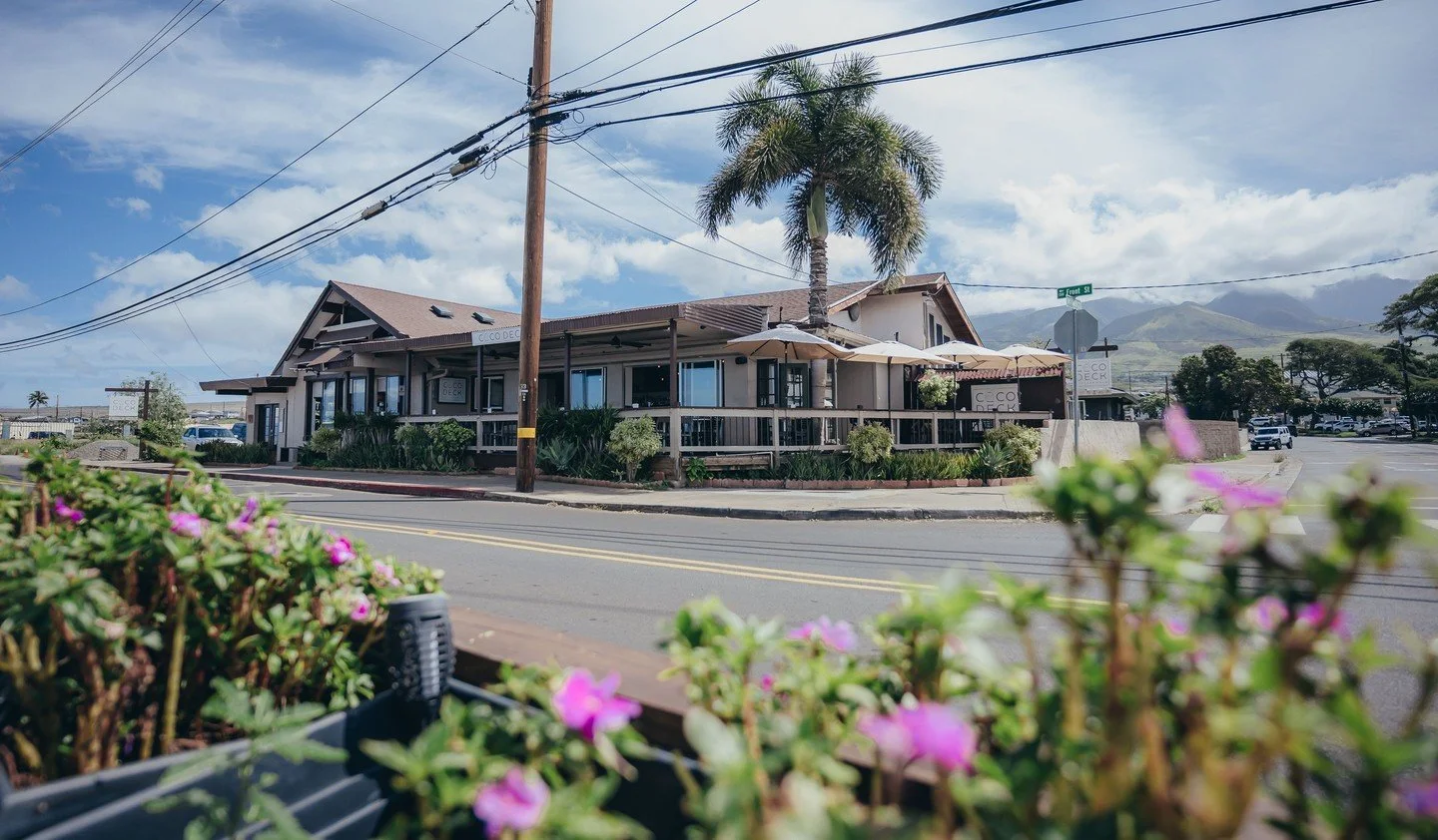 Peek-a-boo, Coco Deck is ready for you 🌺 Come sit on our deck - we're open at 11 am! 😉