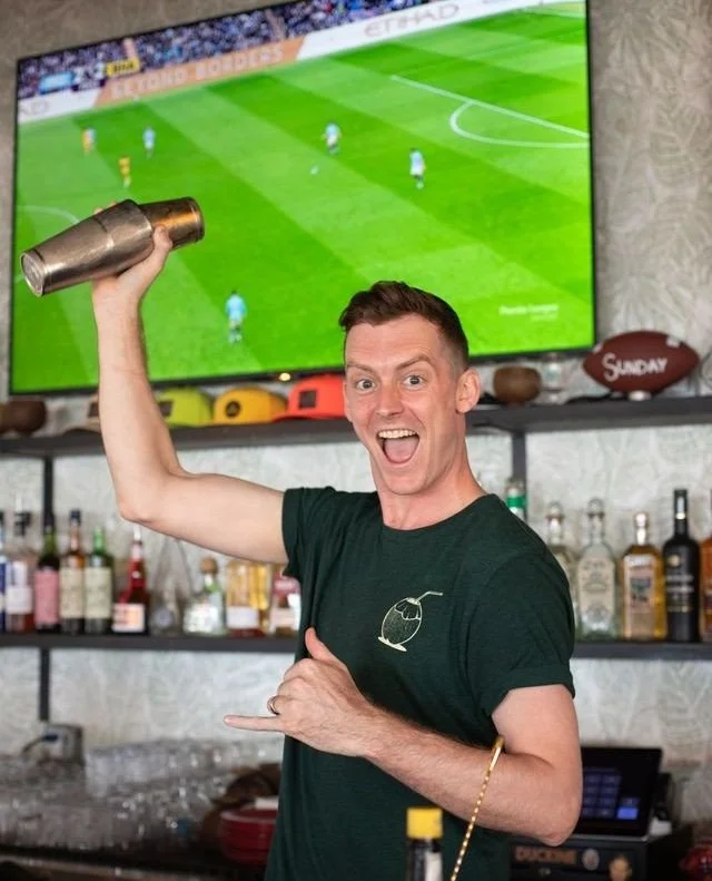 Owner &amp; GM Rob Pharrell shaking up cocktails while the game plays on ⚽ Join us at Coco Deck all World Cup long! We&rsquo;ll be showing matches live with oceanfront views, cold drinks, and game day vibes you won&rsquo;t want to miss 🍻 Check out t