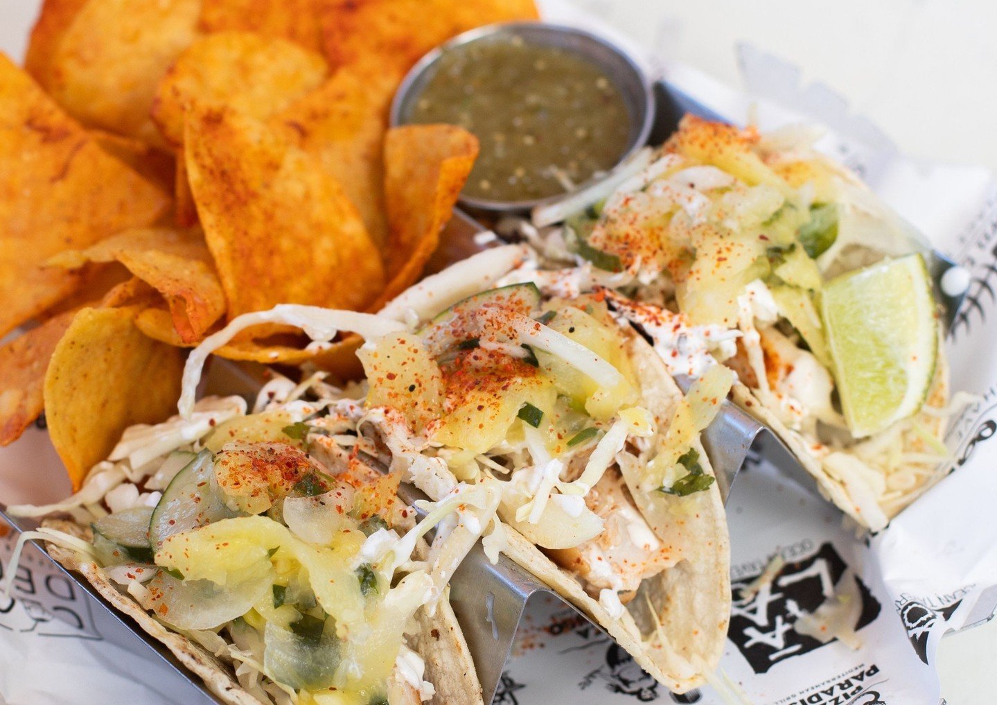The kind of tacos you start thinking about before lunchtime 🌮 Our fish tacos are loaded, fresh, and ready for their next appearance at your table!⁠
⁠
📸 Erika Meadows