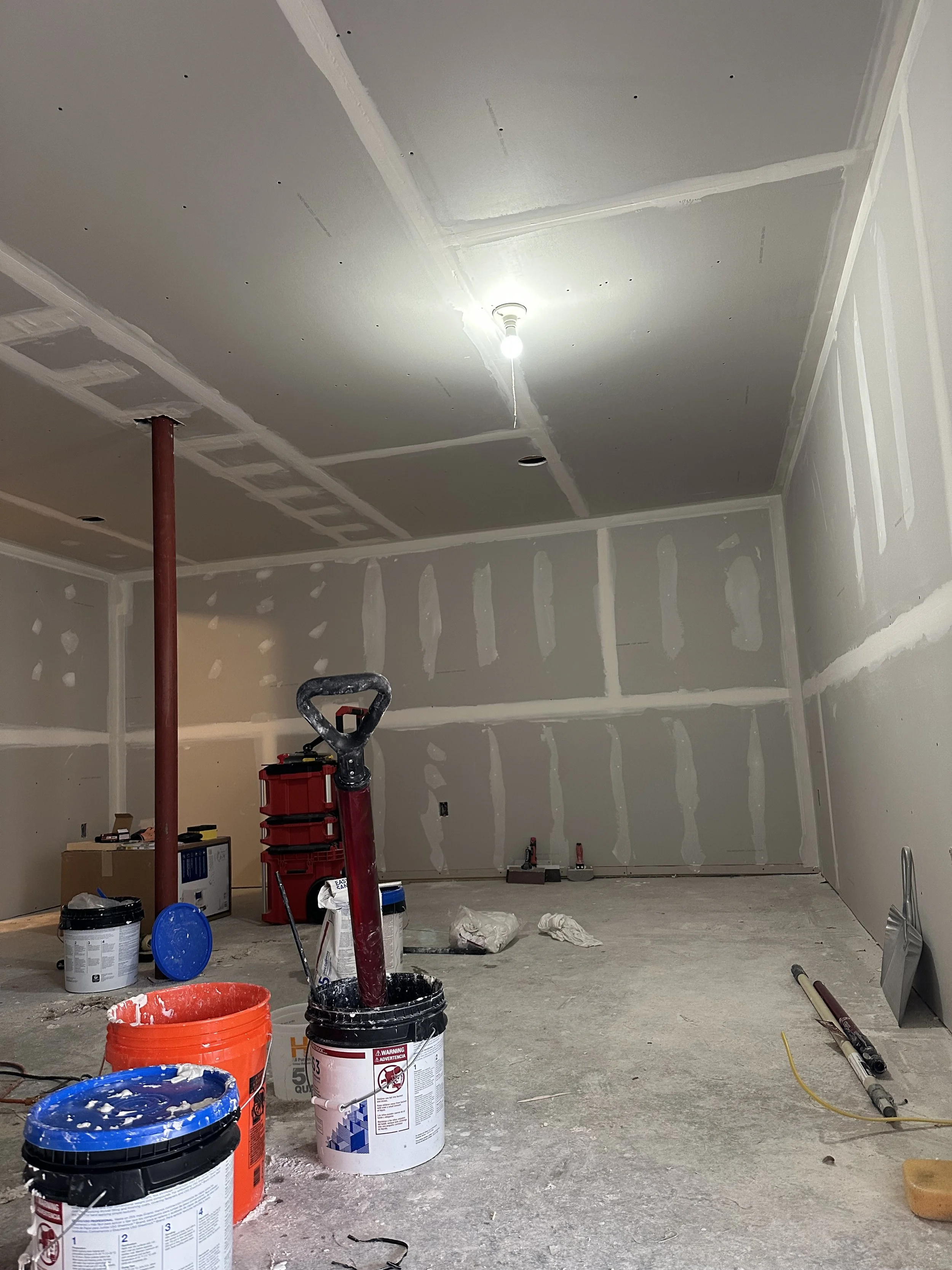 Nobody likes taping sheetrock, except me!