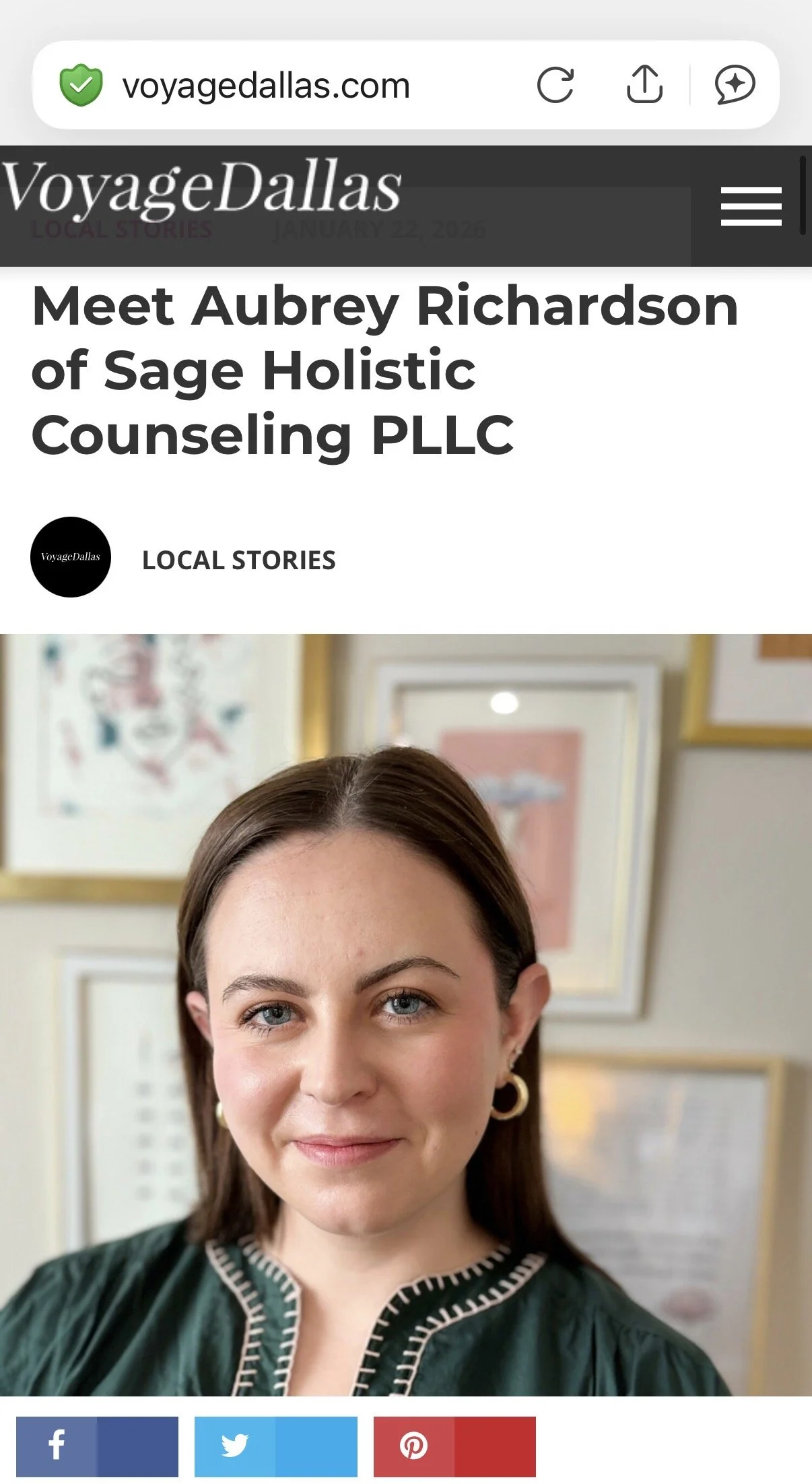 Sage Holistic Counseling Featured in VoyageDallas: A Conversation About Burnout, Boundaries &amp; Caring for the Caregivers
