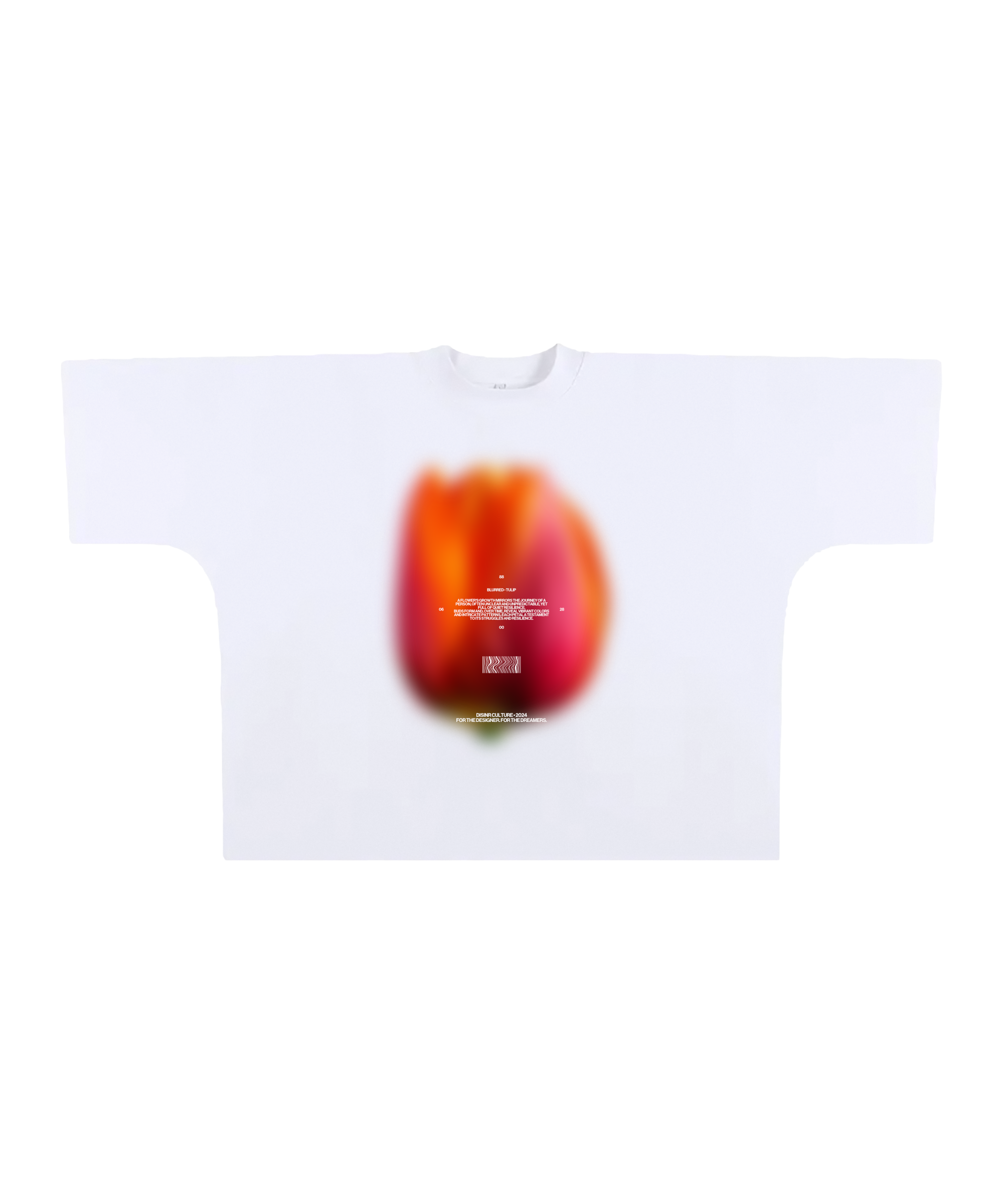 Blurred Tulip Oversized Widefit Shirt