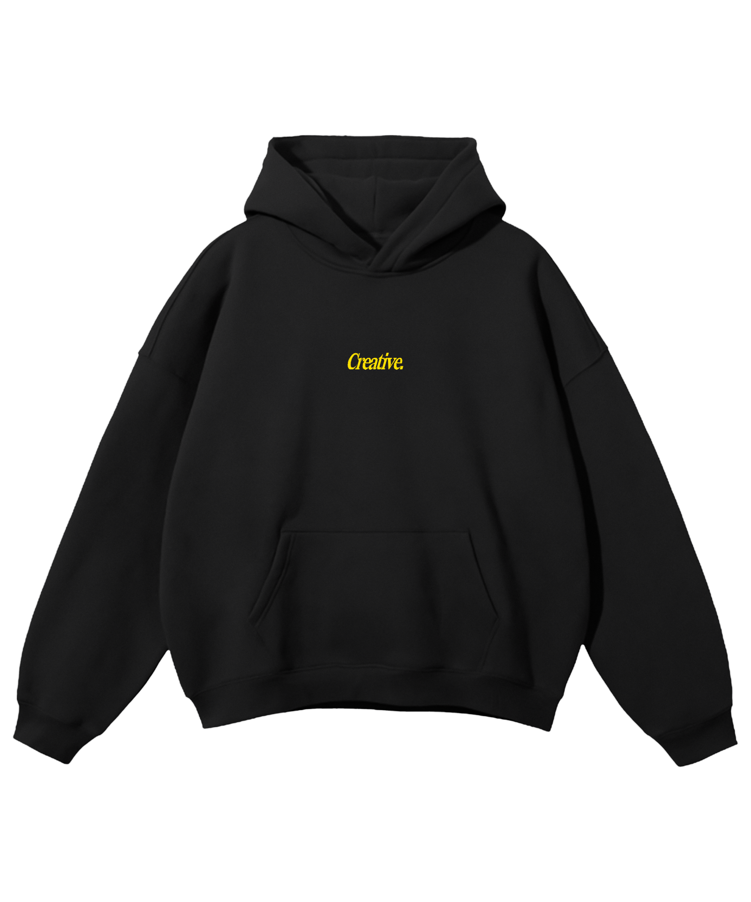 Creative Minimal Hoodie - Black