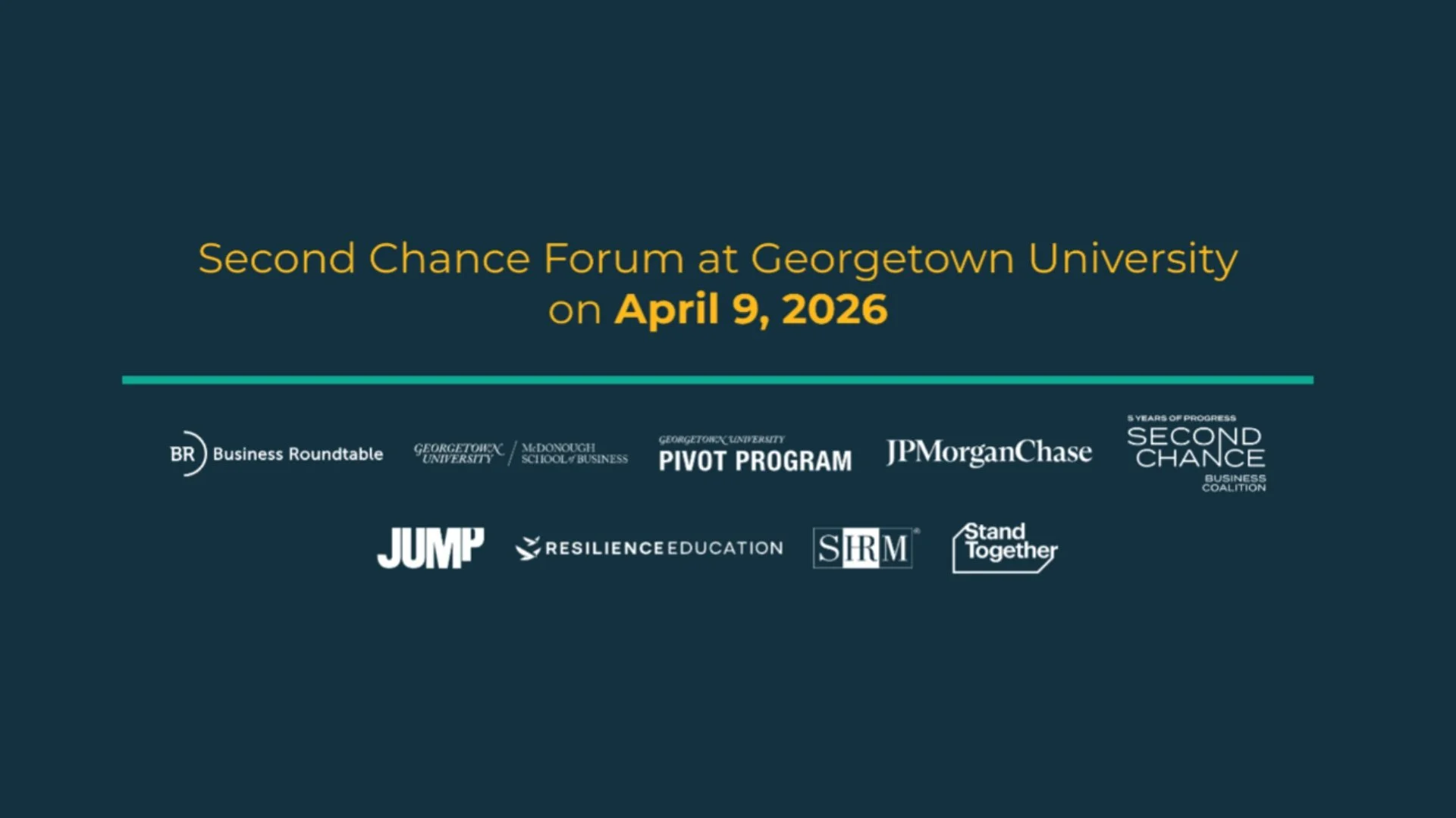 Resilience Education to Co-Host 2026 Second Chance Forum 