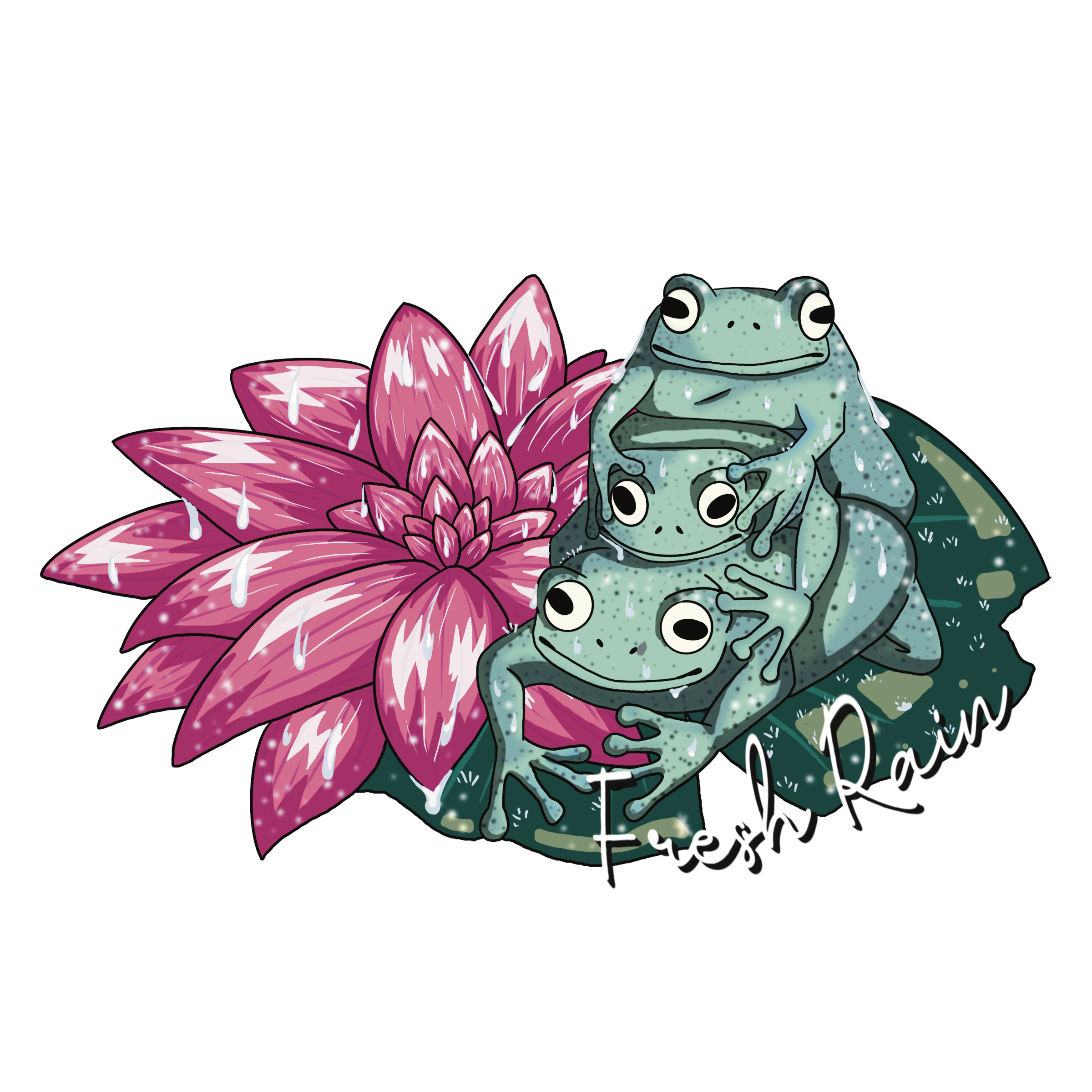 She asked for frogs for a fresh rain scent, and this is the result! This was my favorite scent she made that I wouldn't buy somewhere else. 