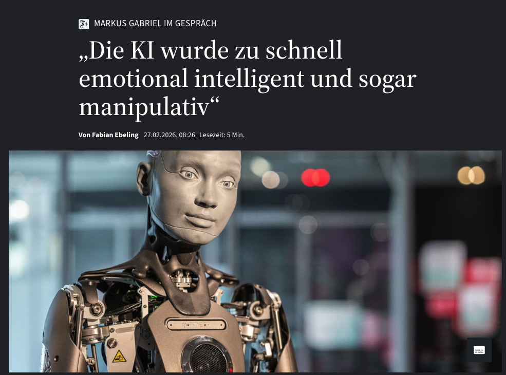 „Die KI wurde zu schnell emotional intelligent und sogar manipulativ“