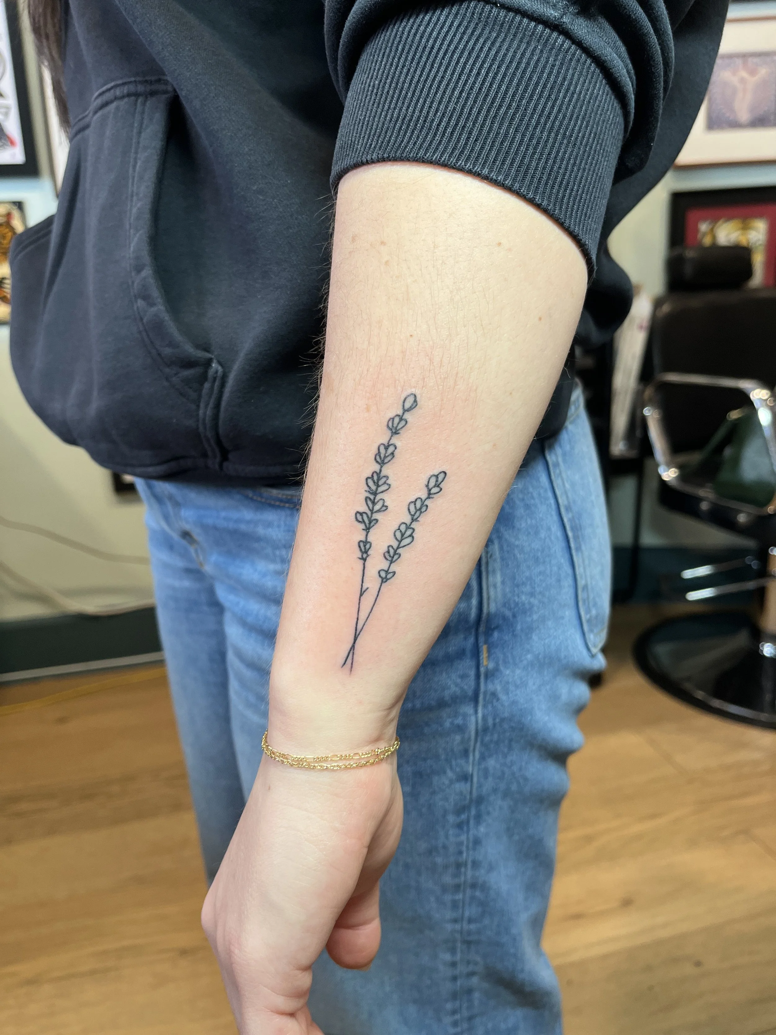 Julius-Forte-Tattoo-Portfolio-Brooklyn-Lavender-Sprig-Forearm-Tattoo.jpg