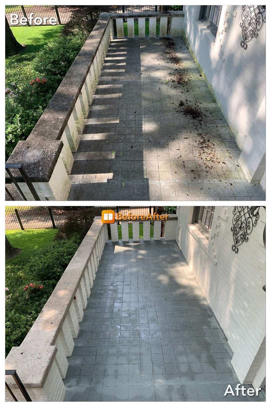 Patio Concrete pressure cleaning The Hammocks