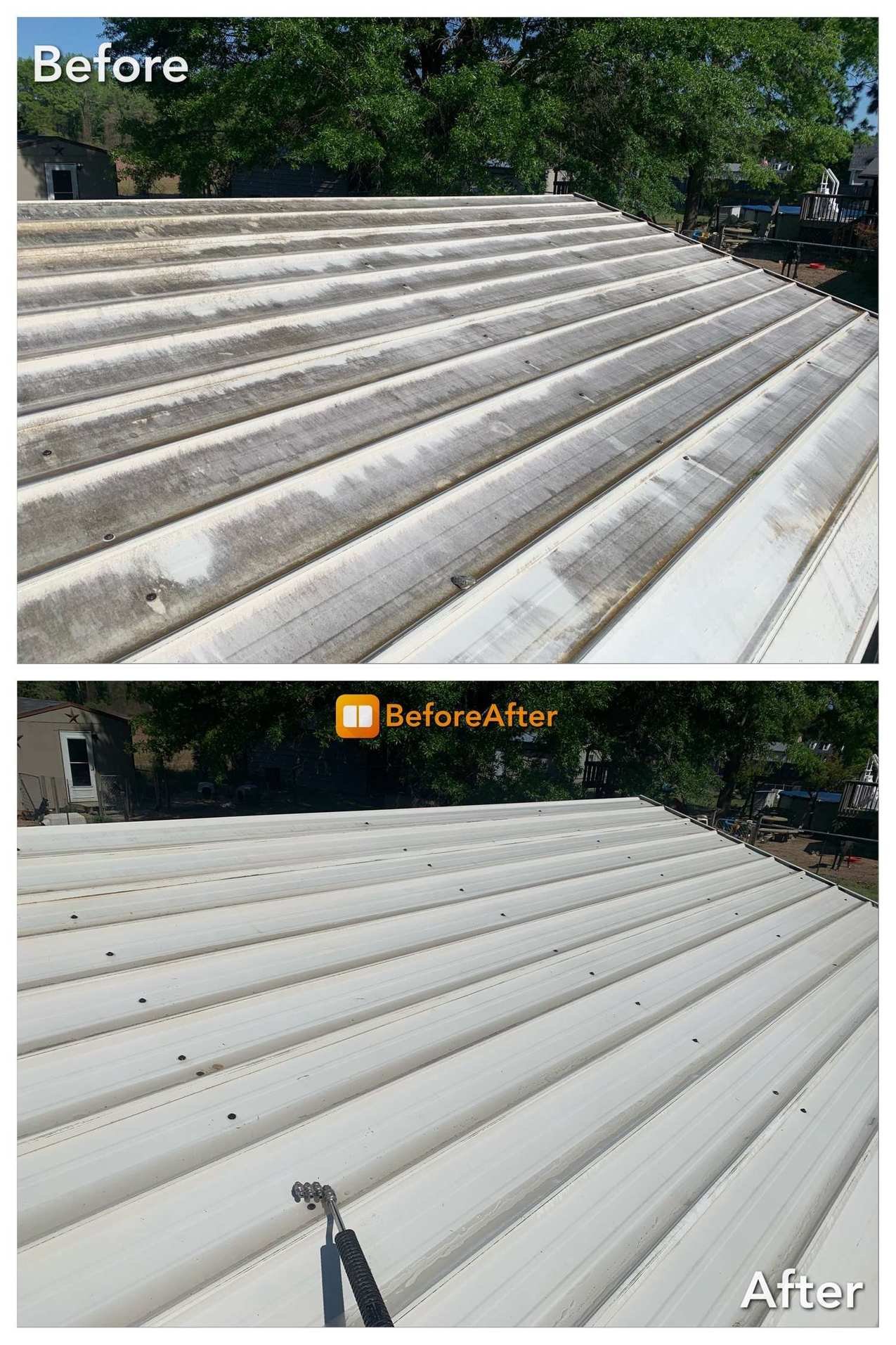 Roof cleaning Metal roof Pinecrest 01