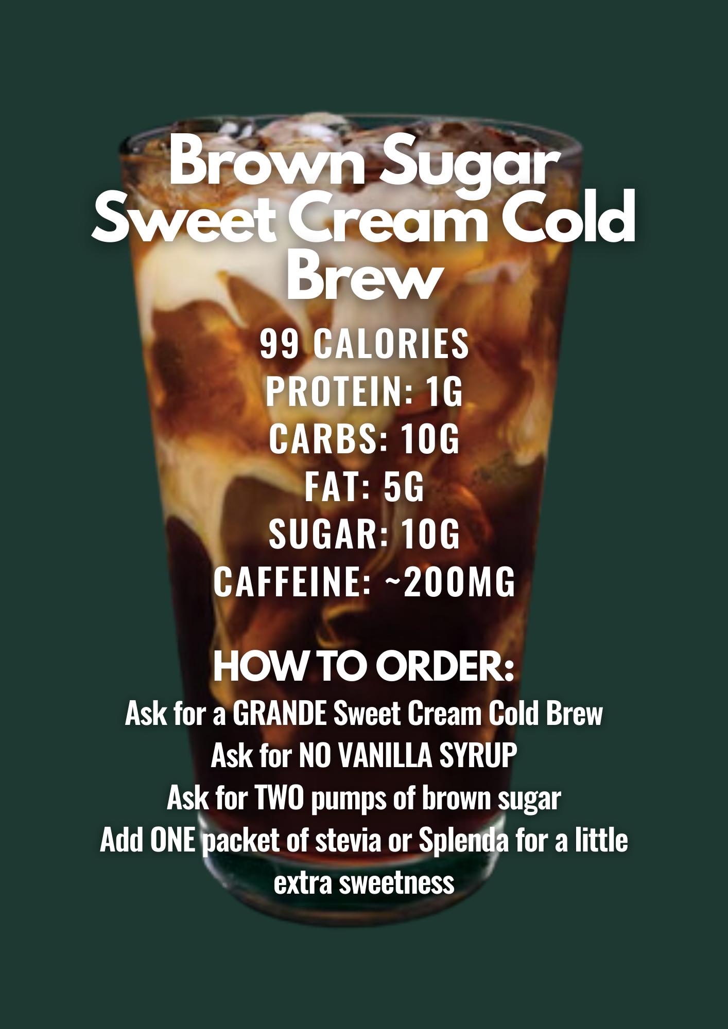 Brown Sugar Sweet Cream Cold Brew