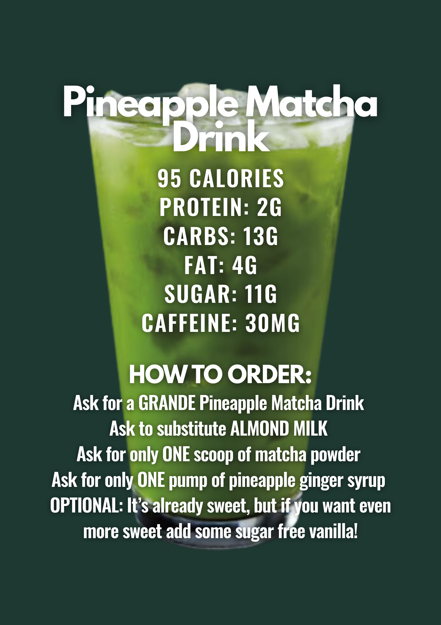 Pineapple Matcha Drink