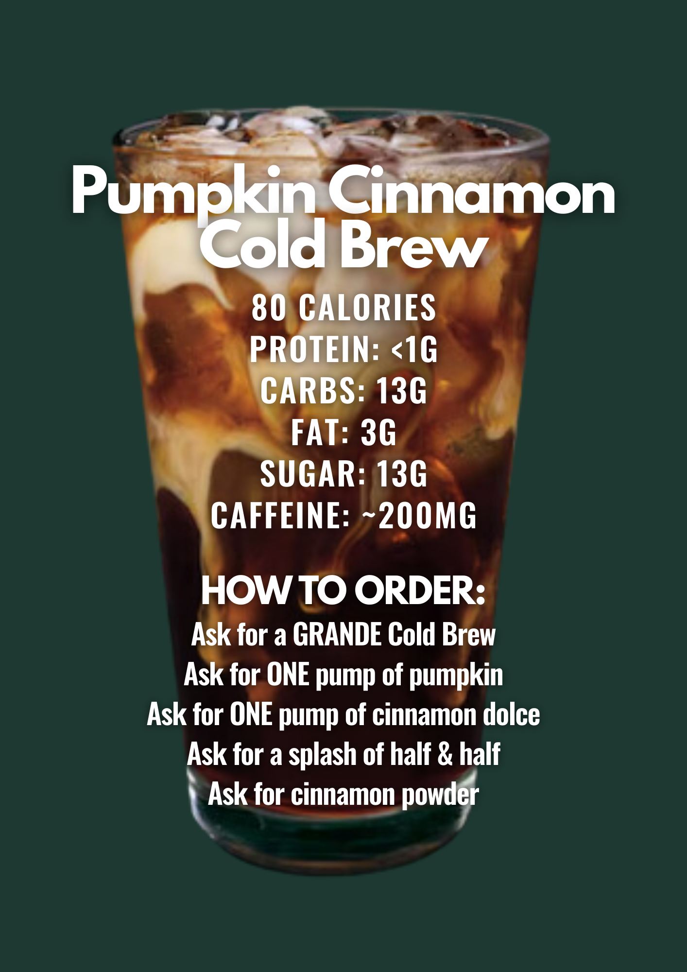 Pumpkin Cinnamon Cold Brew