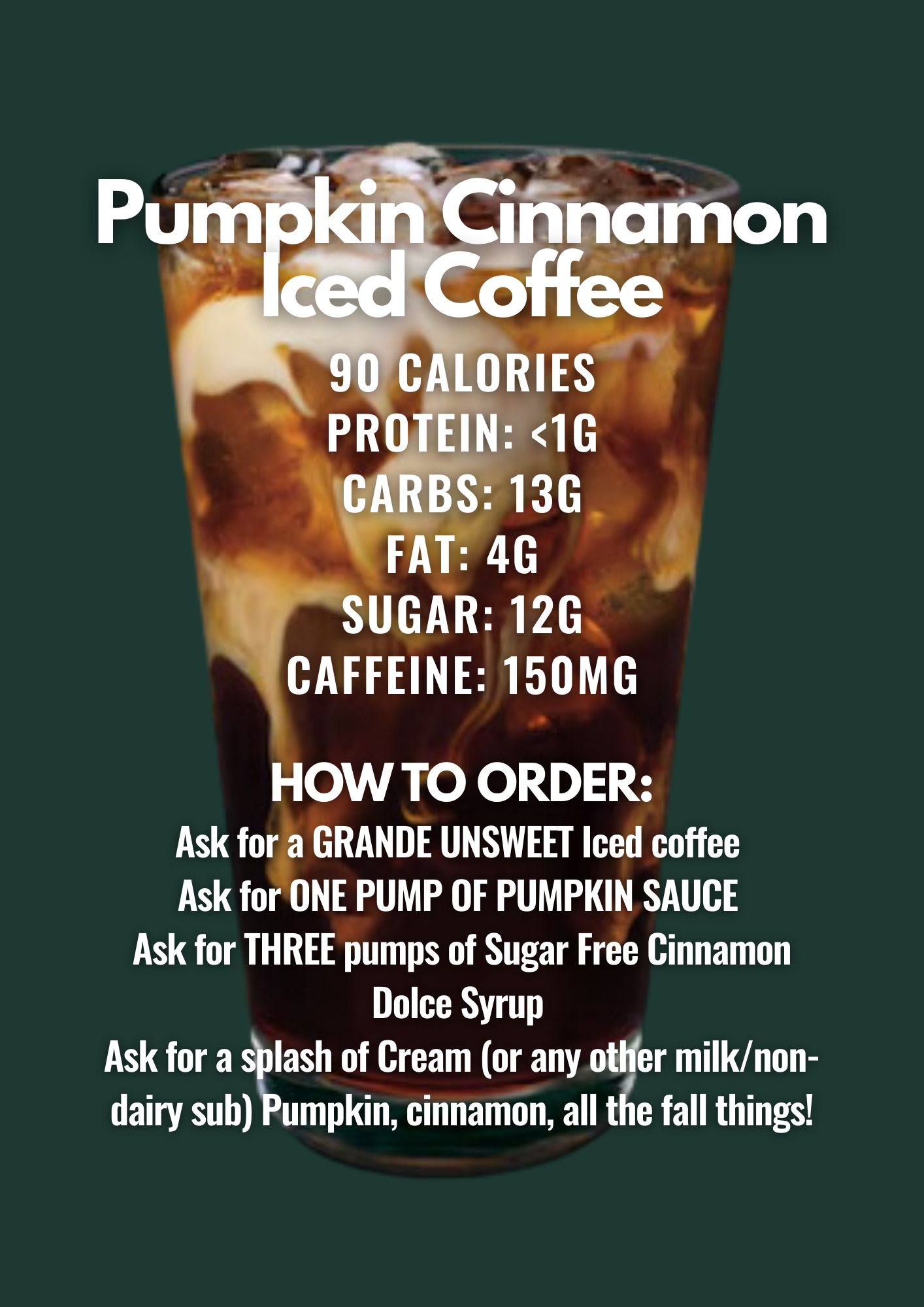 Pumpkin Cinnamon Iced Coffee