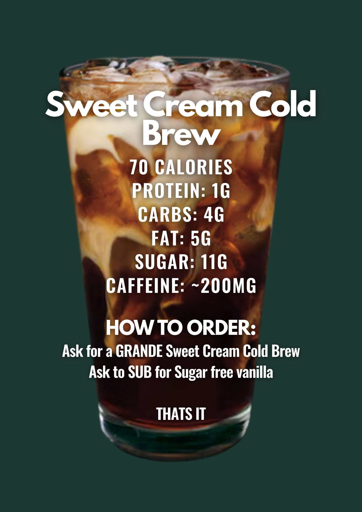 Sweet Cream Cold Brew
