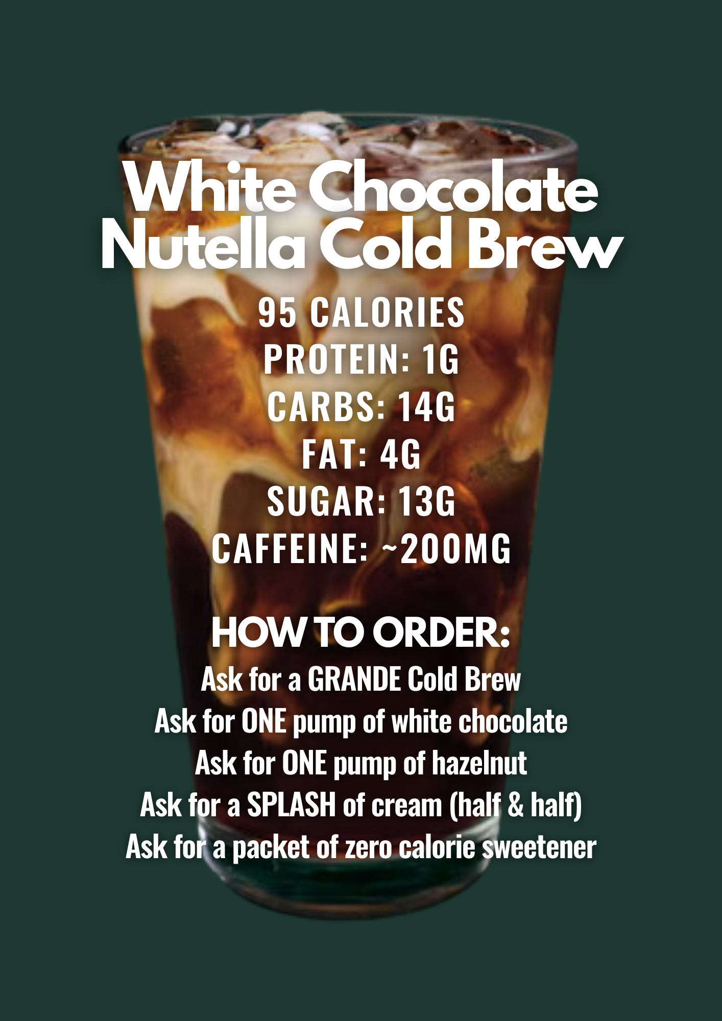White Chocolate Nutella Cold Brew