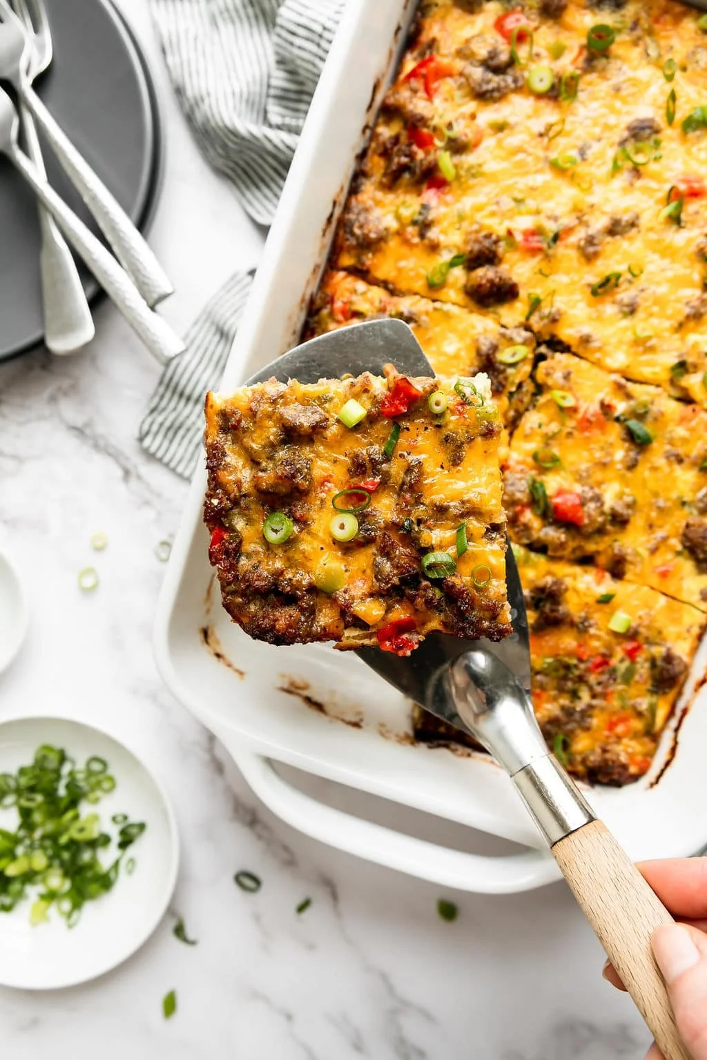 Sausage And Hash Brown Egg Bake