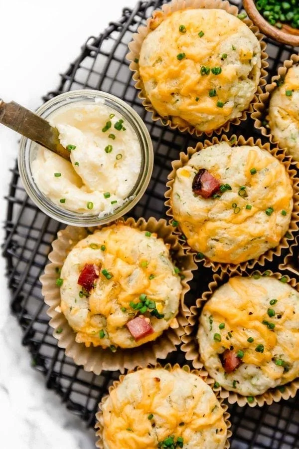 Savory Ham and Cheese Muffins