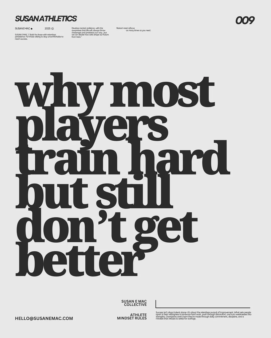 Training harder isn&rsquo;t the answer. Training smarter is.⁠
⁠
Most athletes put in hours of work but never see real improvement. Not because they lack talent, but because their training is broken.⁠
⁠
Here&rsquo;s what holds players back:⁠
⁠
Reps wi