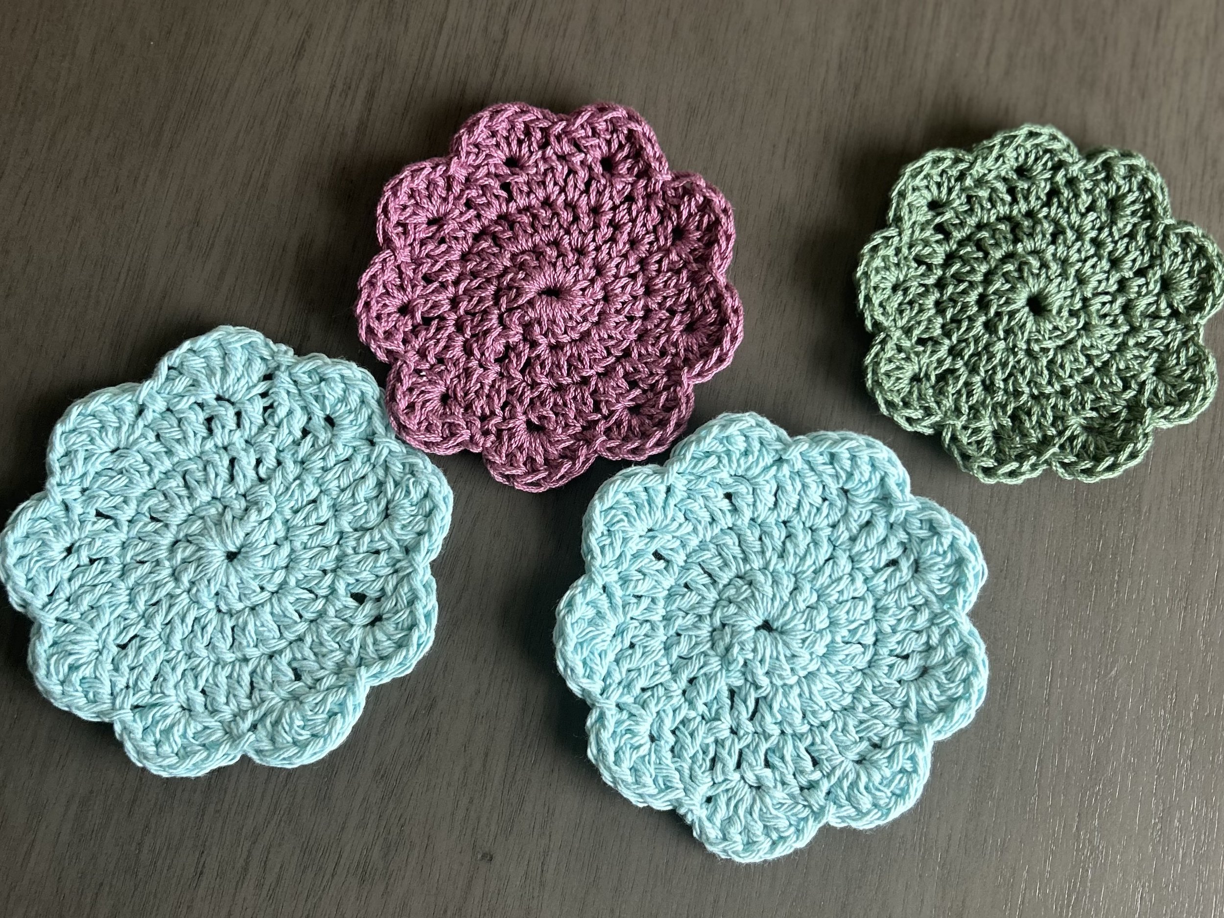Beginning Crochet Journey Continues - Flower Petal Face Scrubby / Durand, WI / Wed. Feb. 4 /5:30-8 pm OR Wed. Feb 11 / 10 am - 12:30 pm