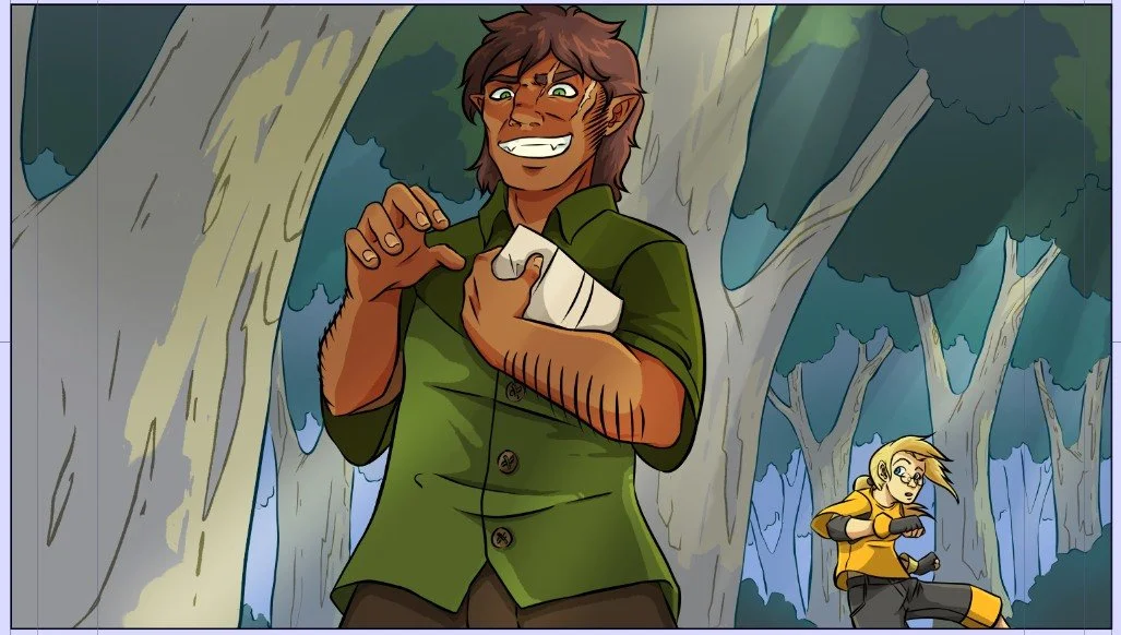 So we decided to change the tree bark texture.
#comic #comicart #art #digitalart #fantasy #csp #wip #color