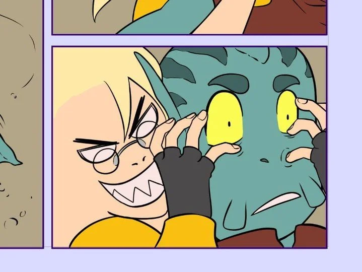 The speech bubble will over that up...right?
#comic #comicart #art #digitalart #fantasy #csp #wip